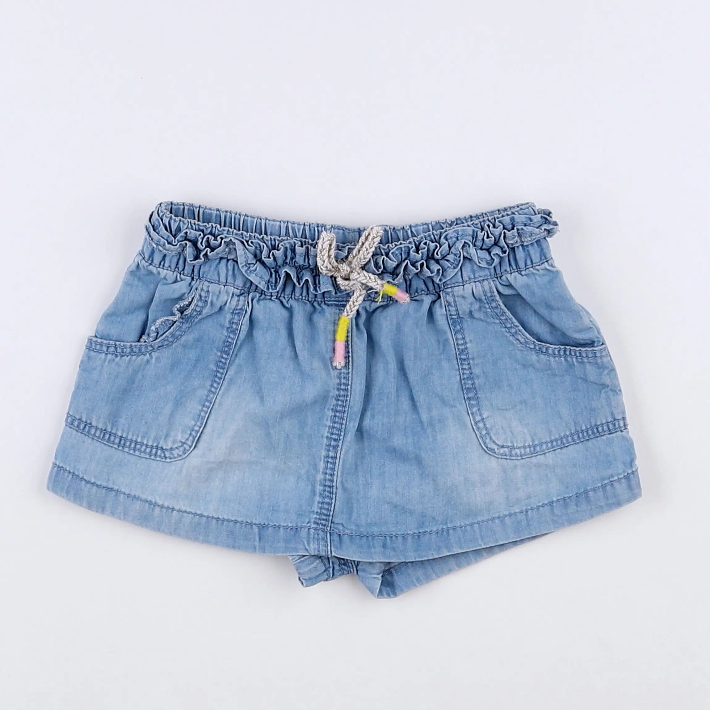 Vertbaudet - short bleu - 9 mois