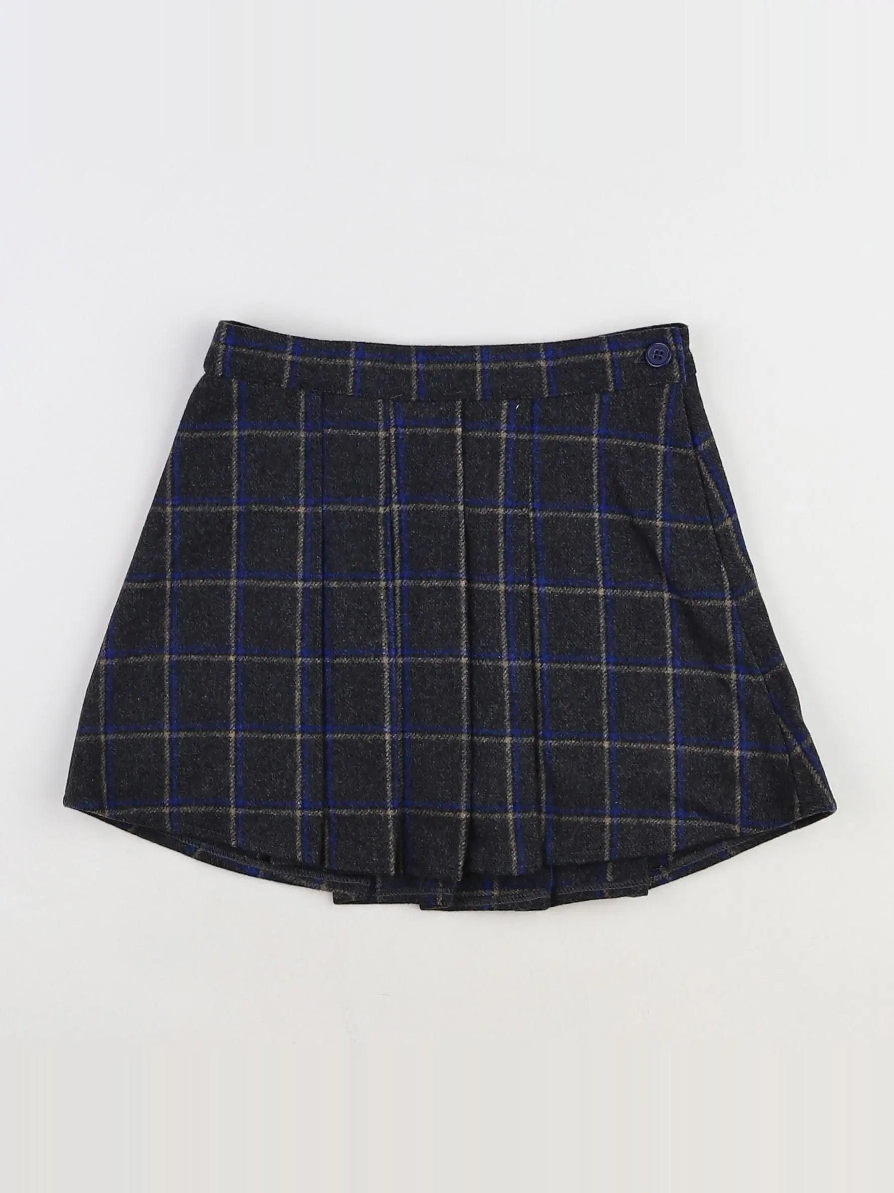 Bonton - jupe bleu, gris (neuf) - 6 ans