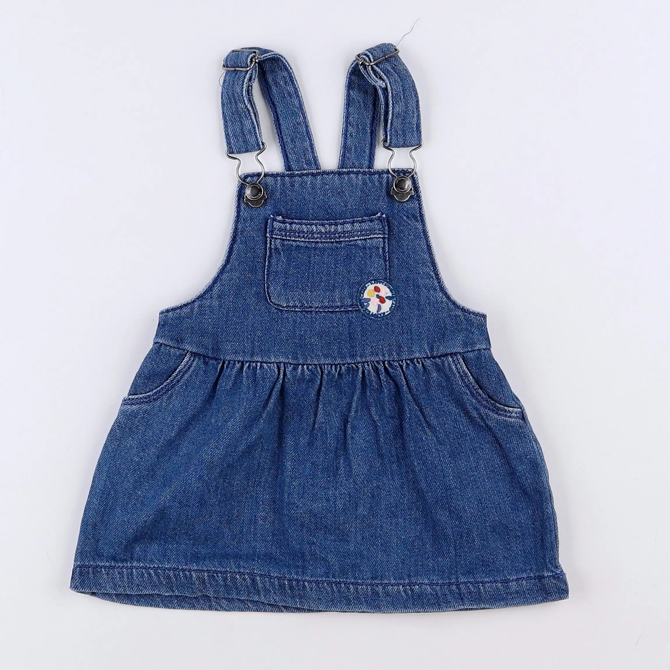 Vertbaudet - robe bleu - 9 mois