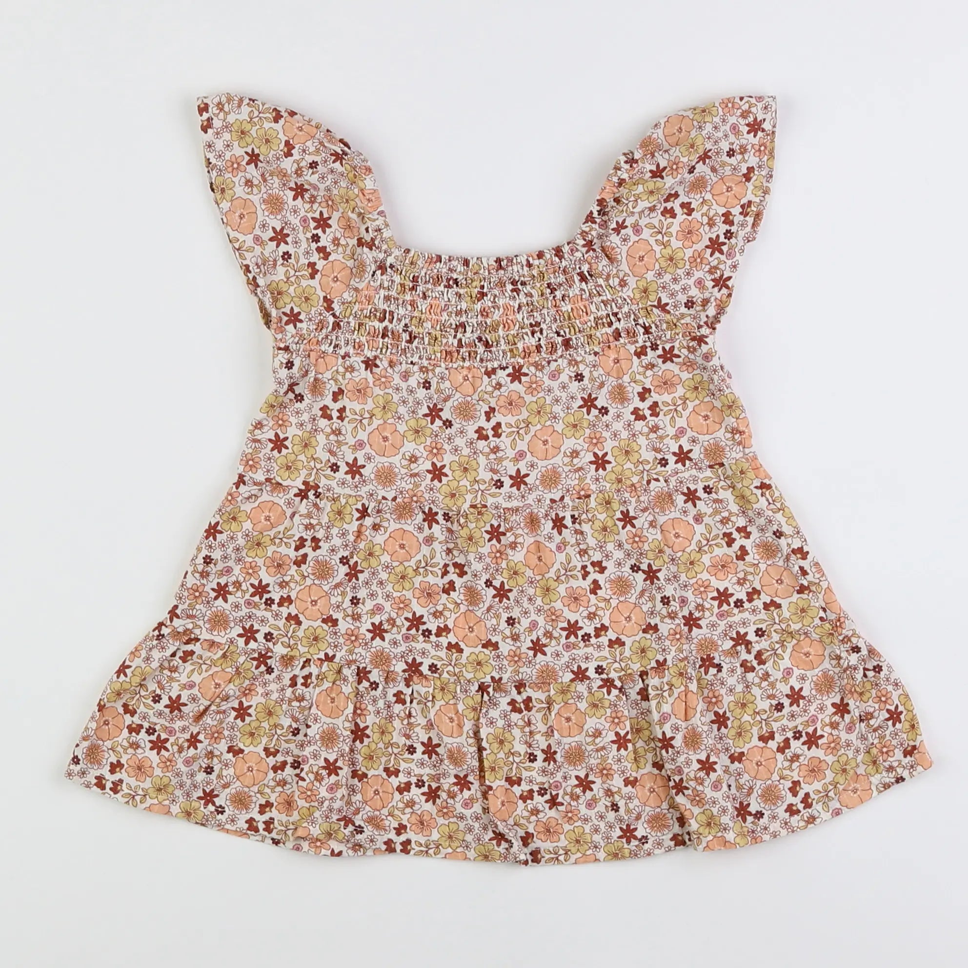 Vertbaudet - robe multicolore - 12 mois