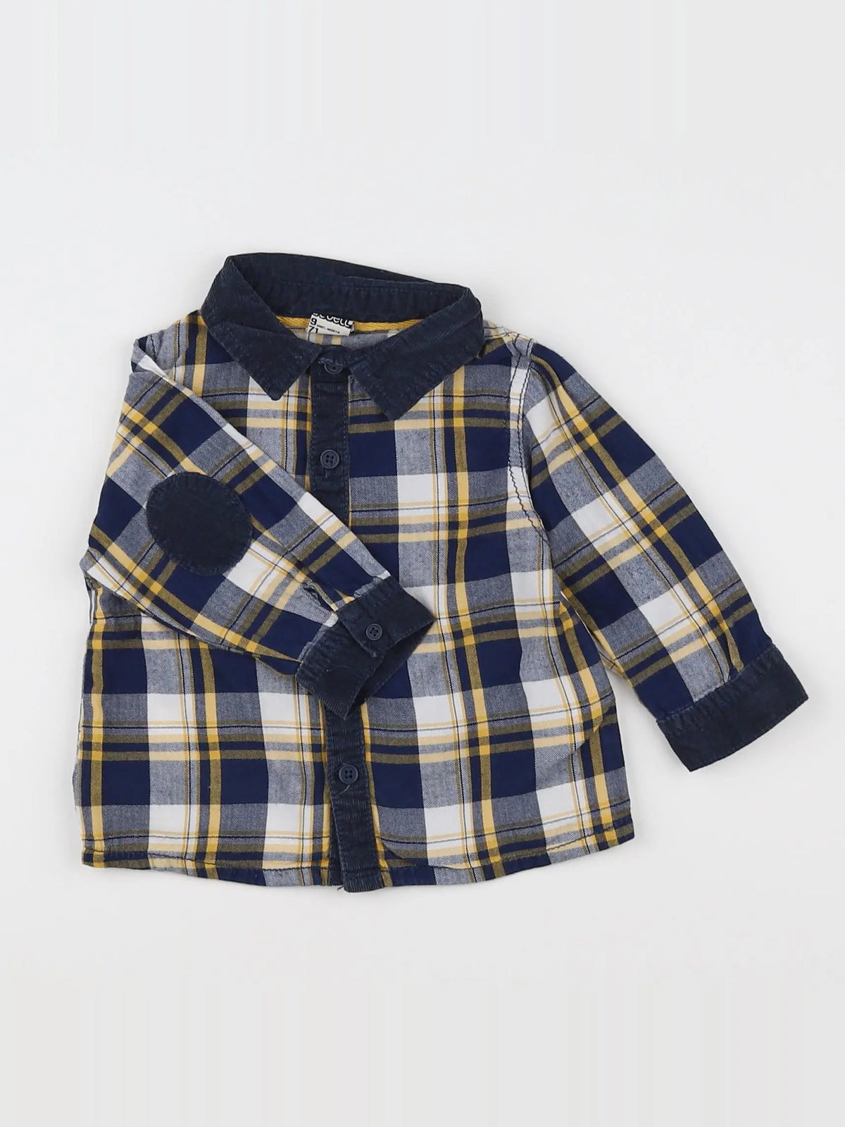 Tape à l'oeil - chemise bleu - 9 mois