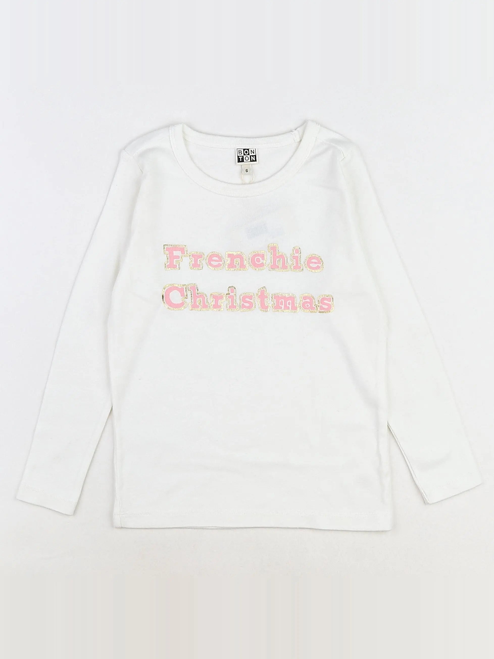 Bonton - tee-shirt blanc (neuf) - 6 ans