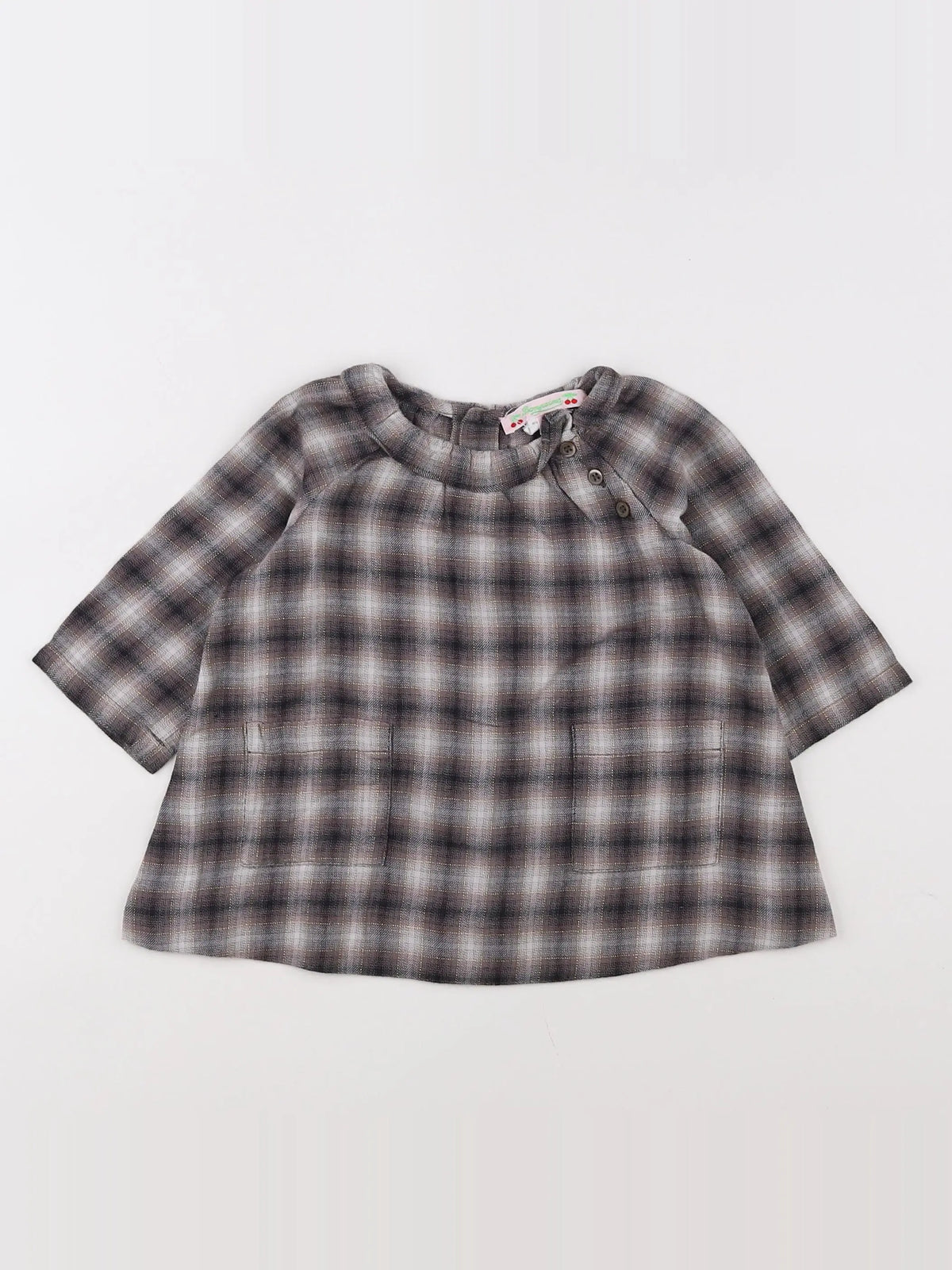 Bonpoint - blouse gris - 6 mois