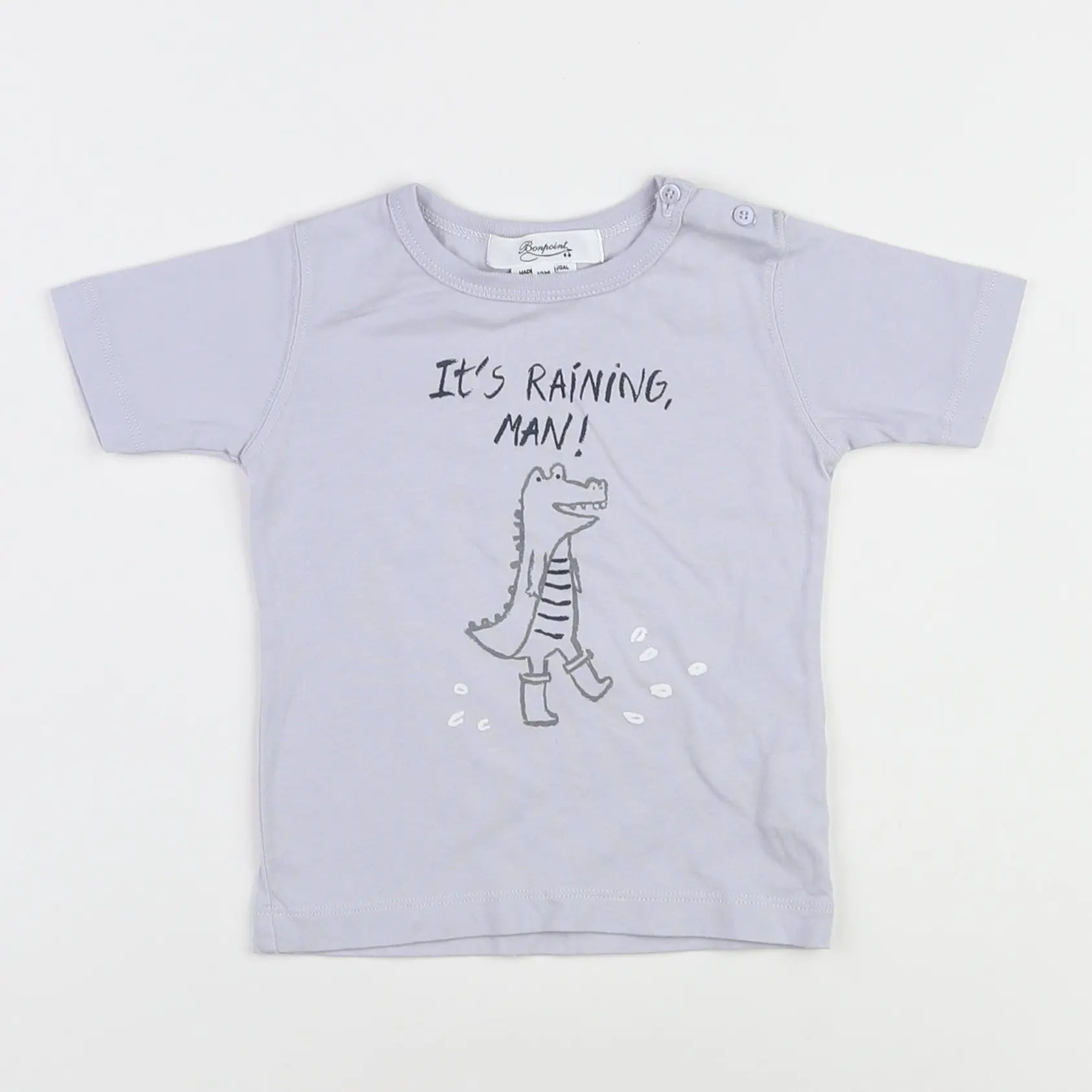 Bonpoint - tee-shirt gris - 12 mois