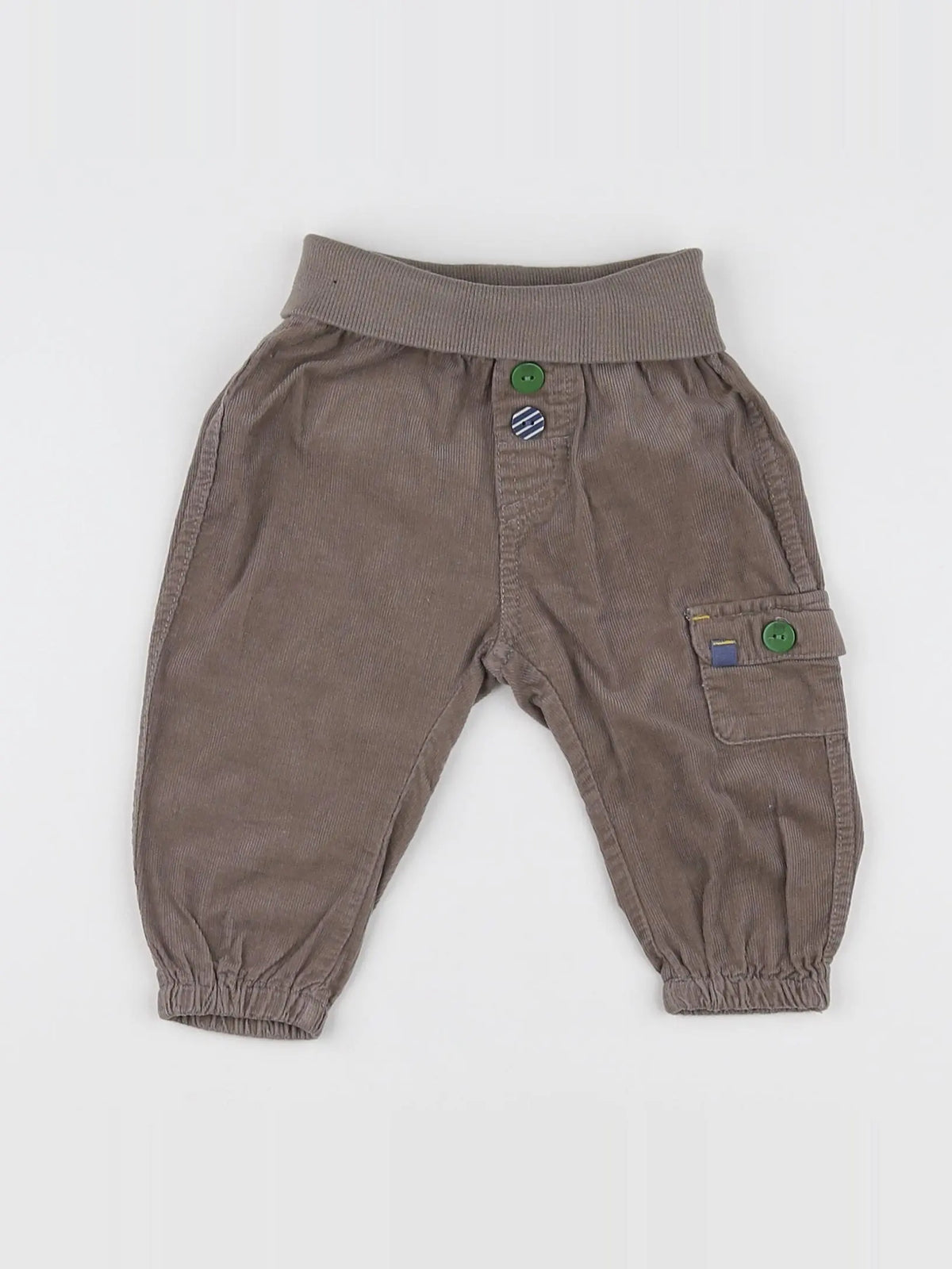 H&M - sarouel marron - 4/6 mois