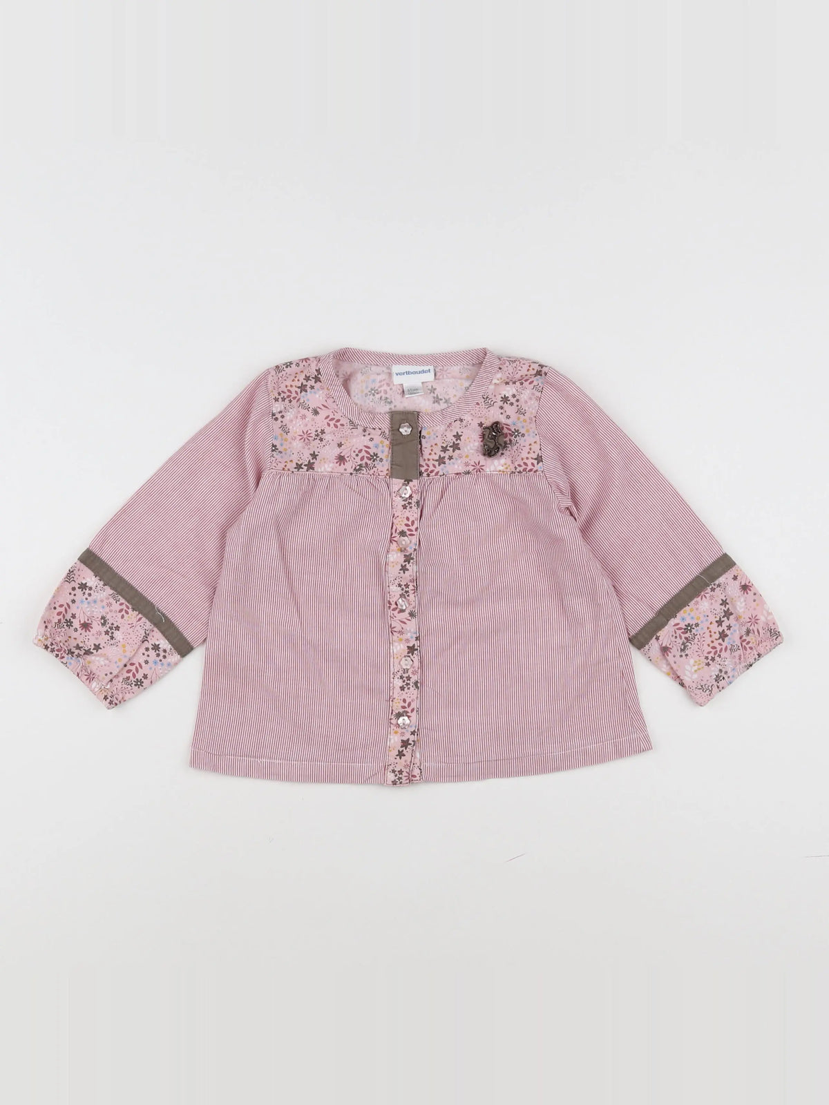 Vertbaudet - blouse rose - 18 mois