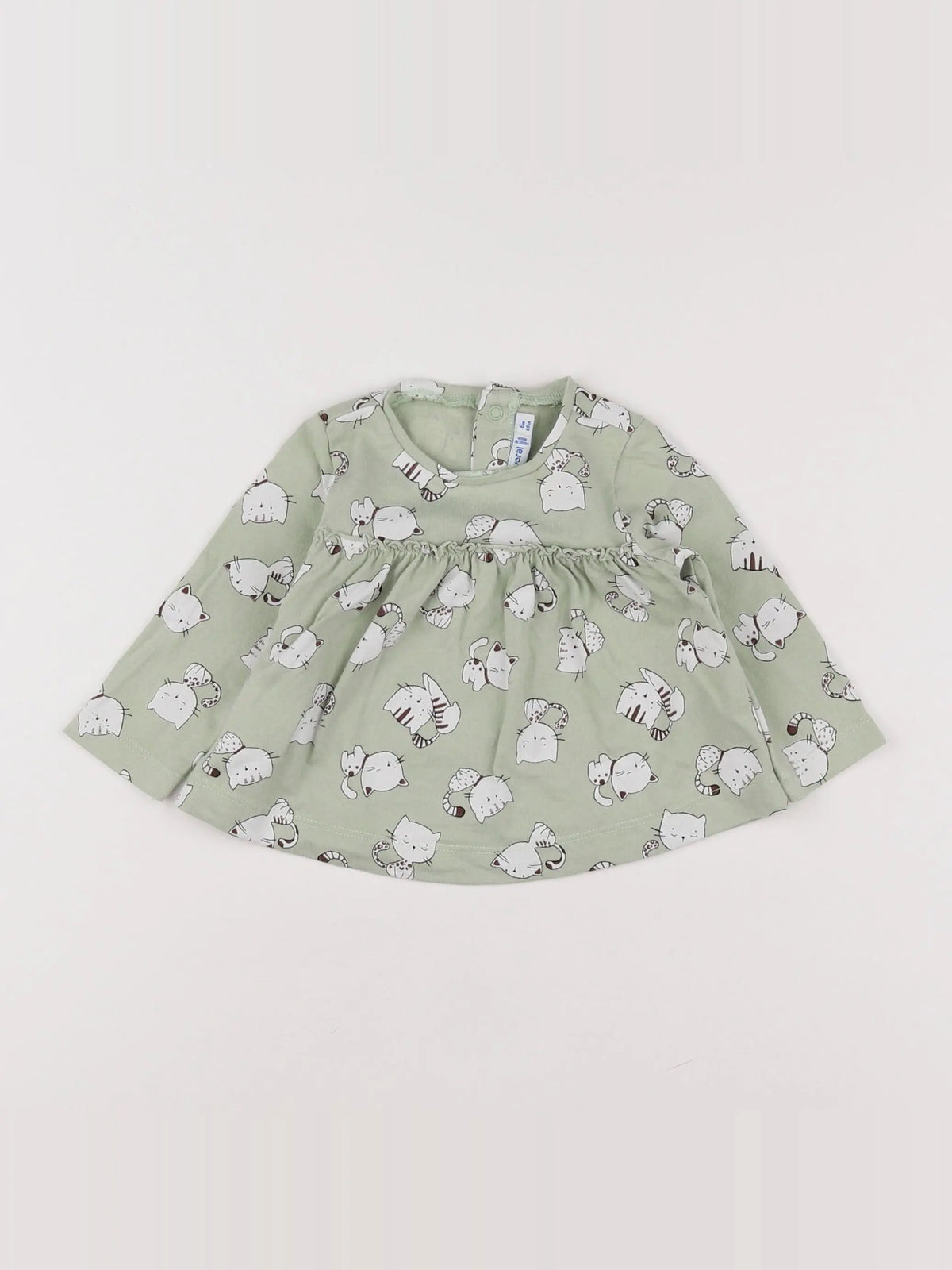 Mayoral - tee-shirt vert - 6 mois