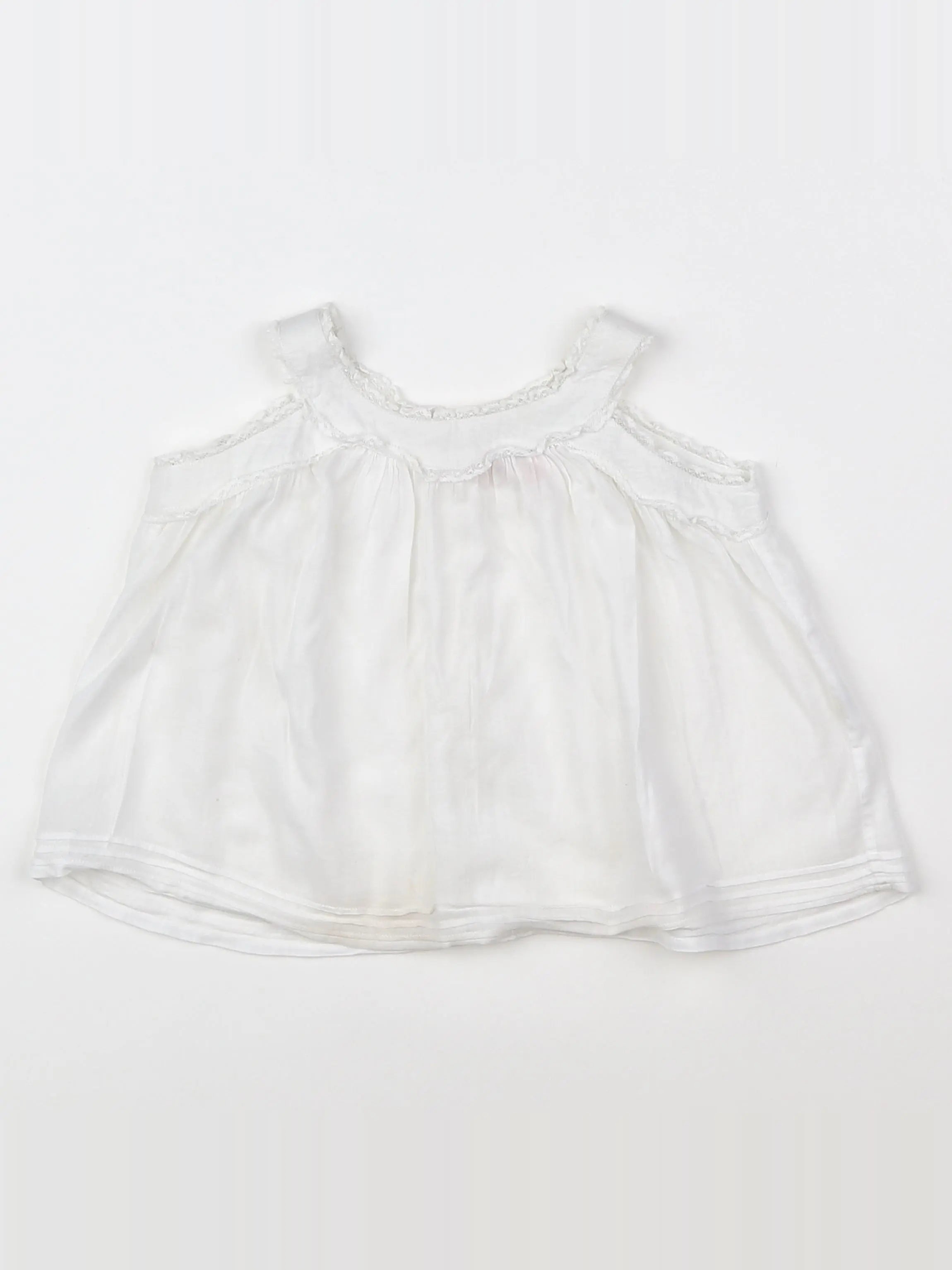 Bonpoint - blouse blanc - 3 mois