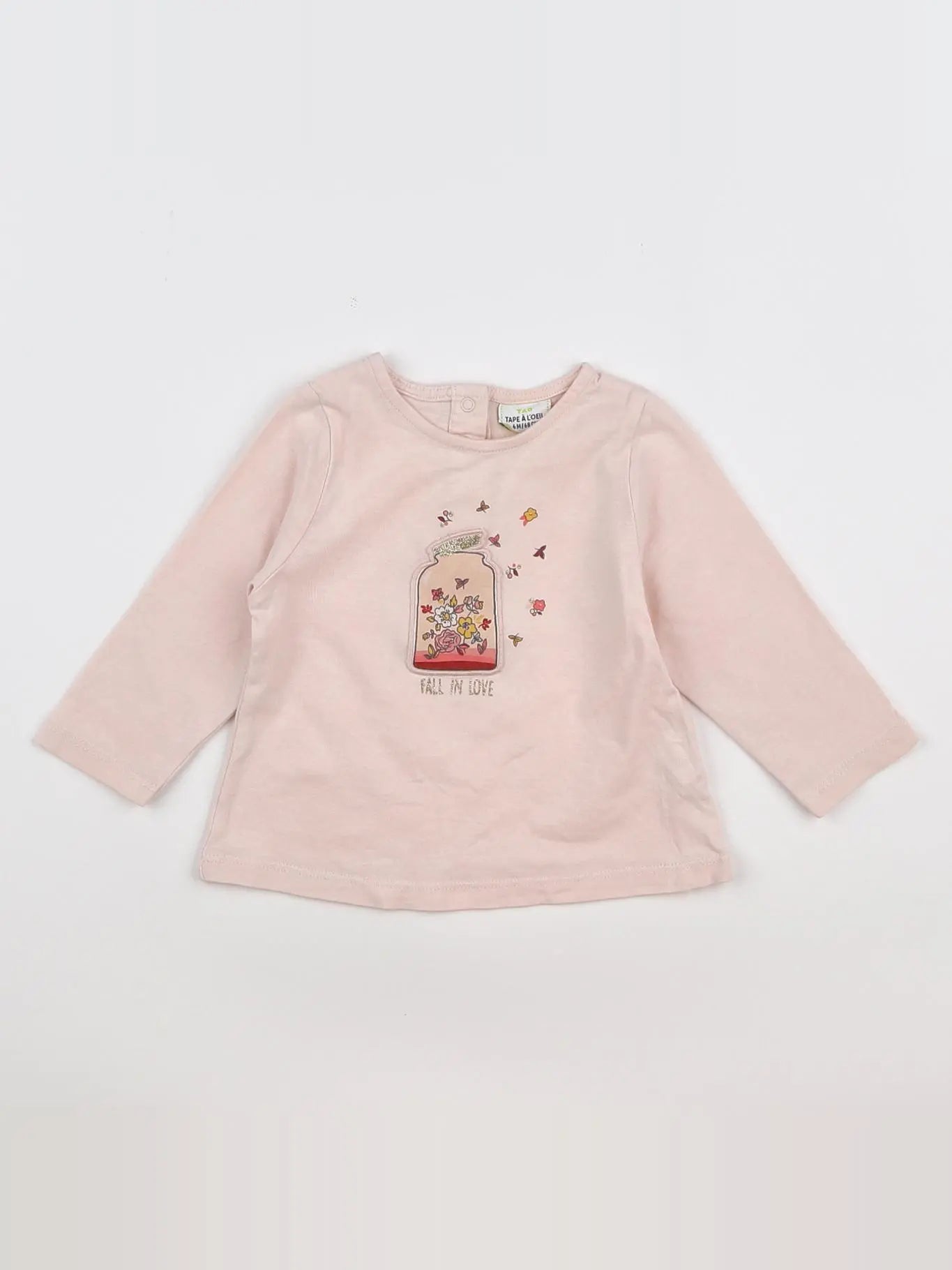 Tape à l'oeil - tee-shirt rose - 6 mois