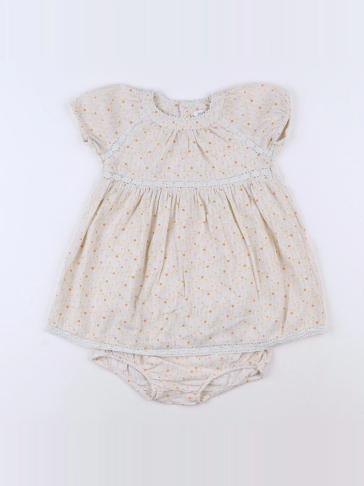 Boutchou - robe beige - 12 mois