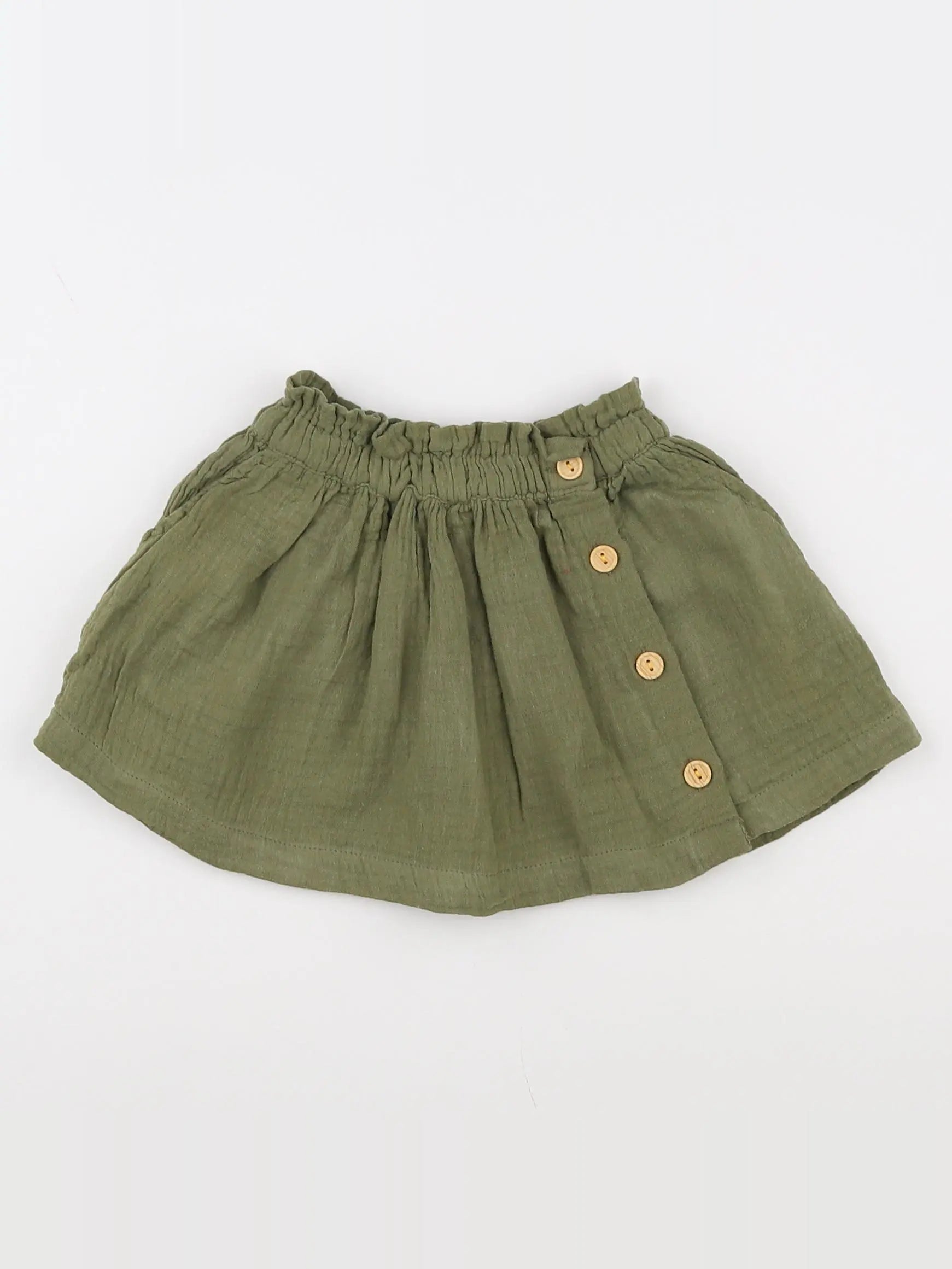 Vertbaudet - jupe vert - 9 mois