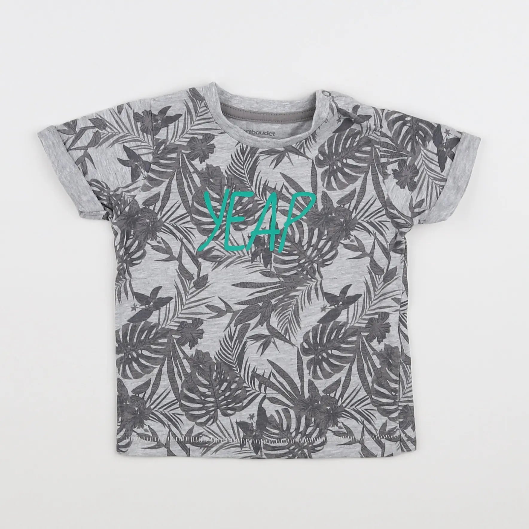 Vertbaudet - tee-shirt gris - 9 mois