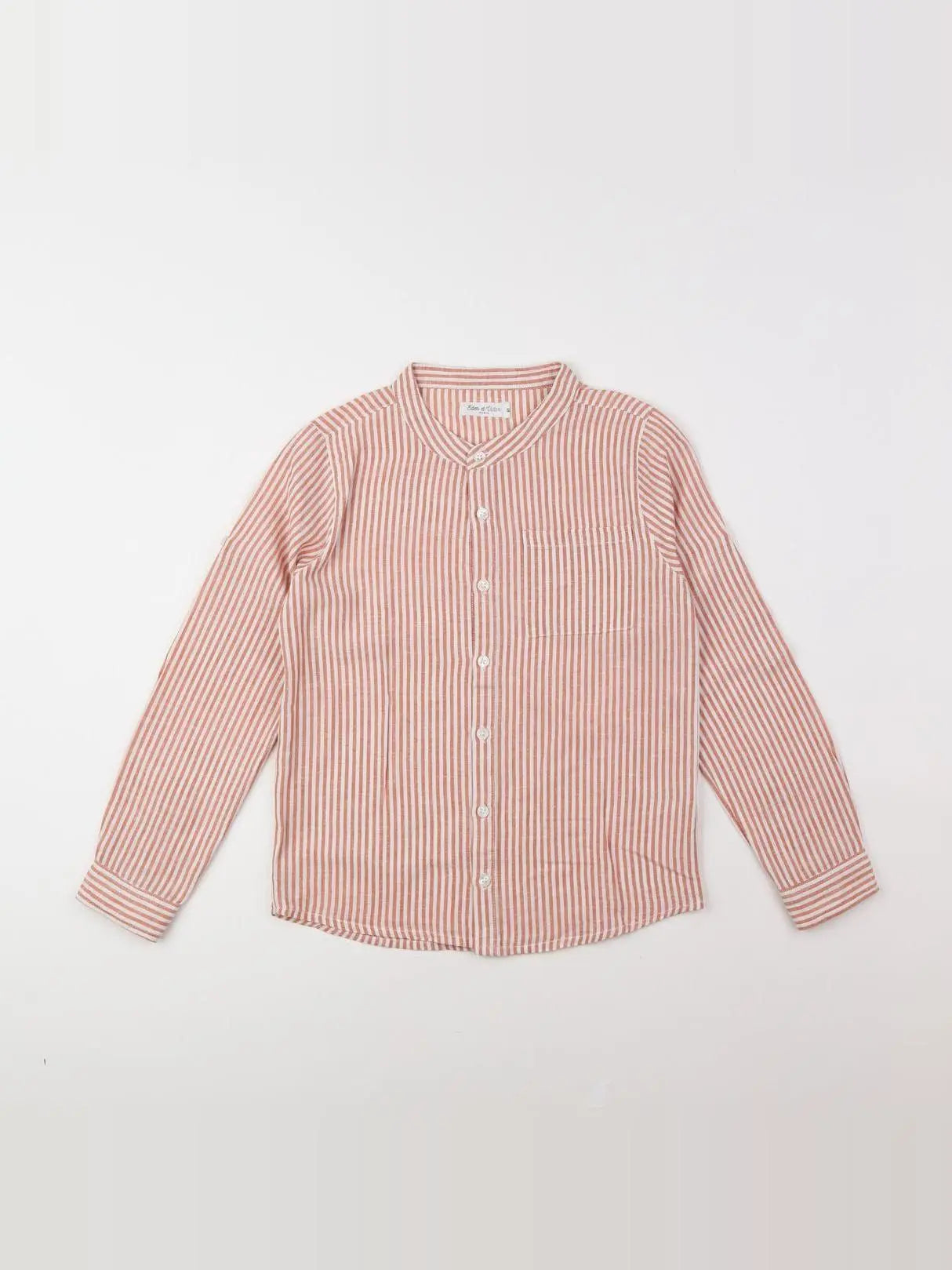 Eden & Victor - chemise rose, blanc - 8 ans