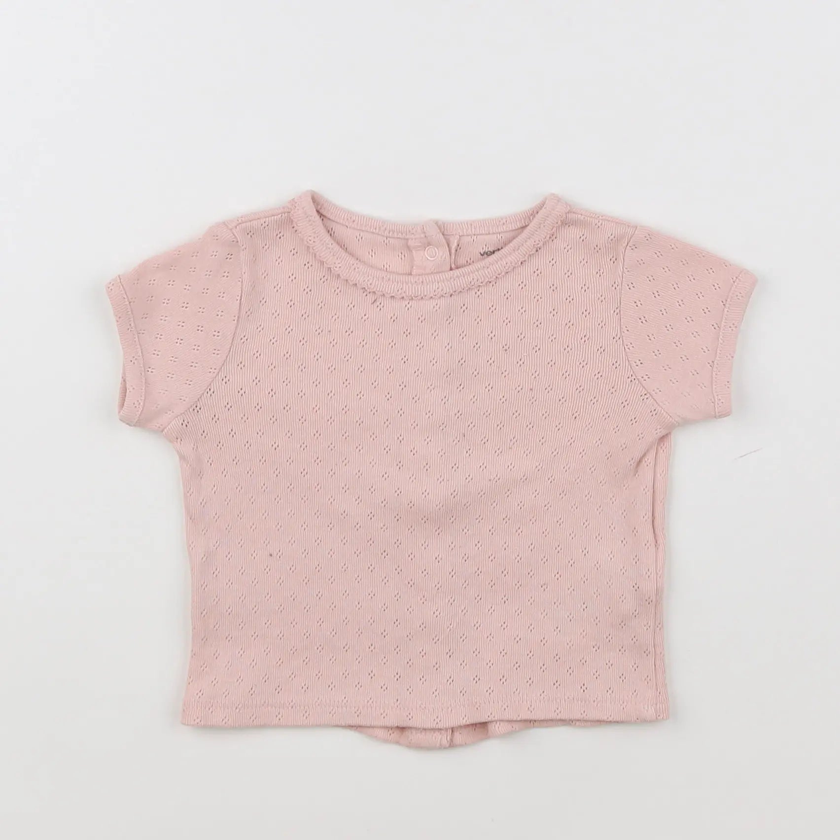 Vertbaudet - tee-shirt rose - 6 mois