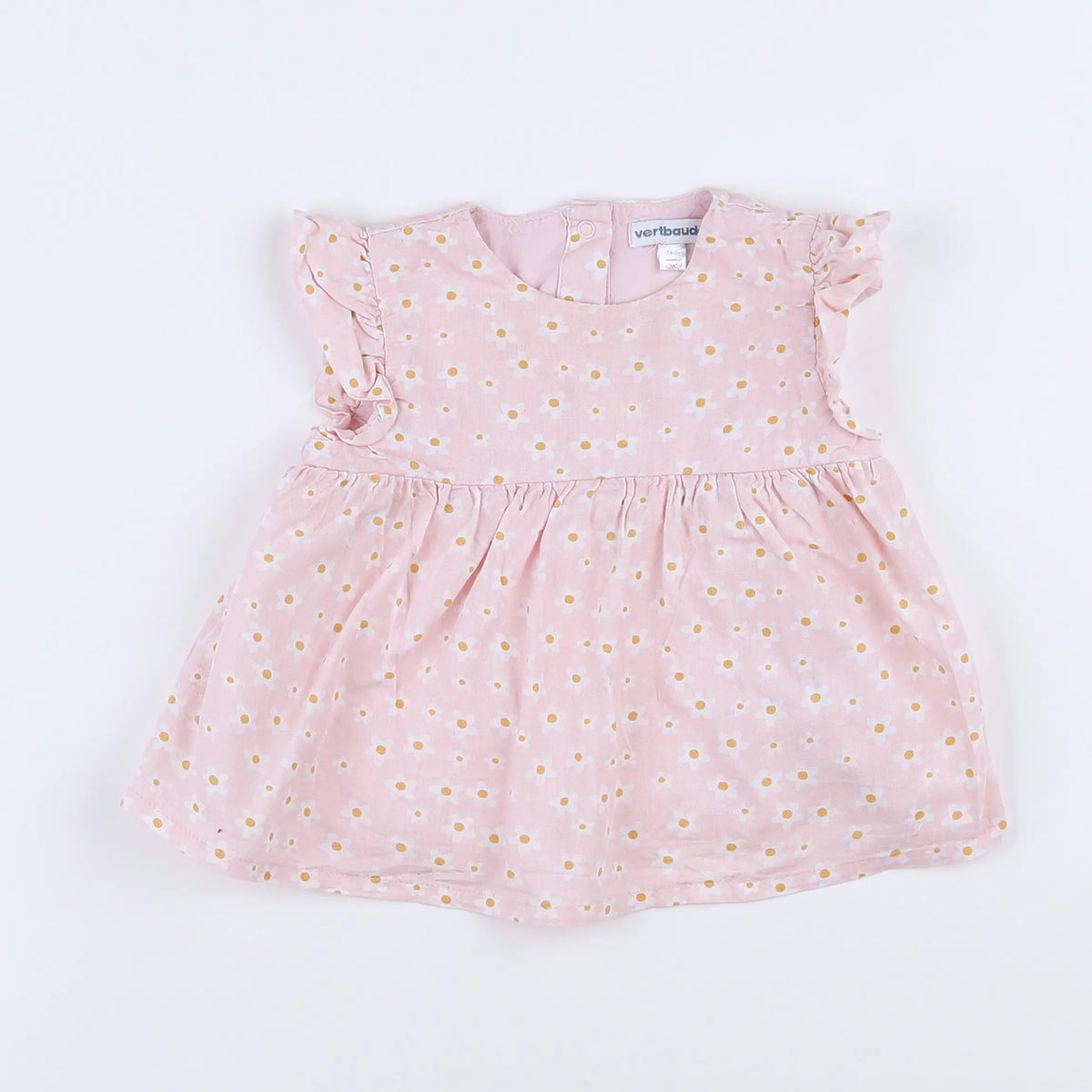 Vertbaudet - robe rose - 12 mois
