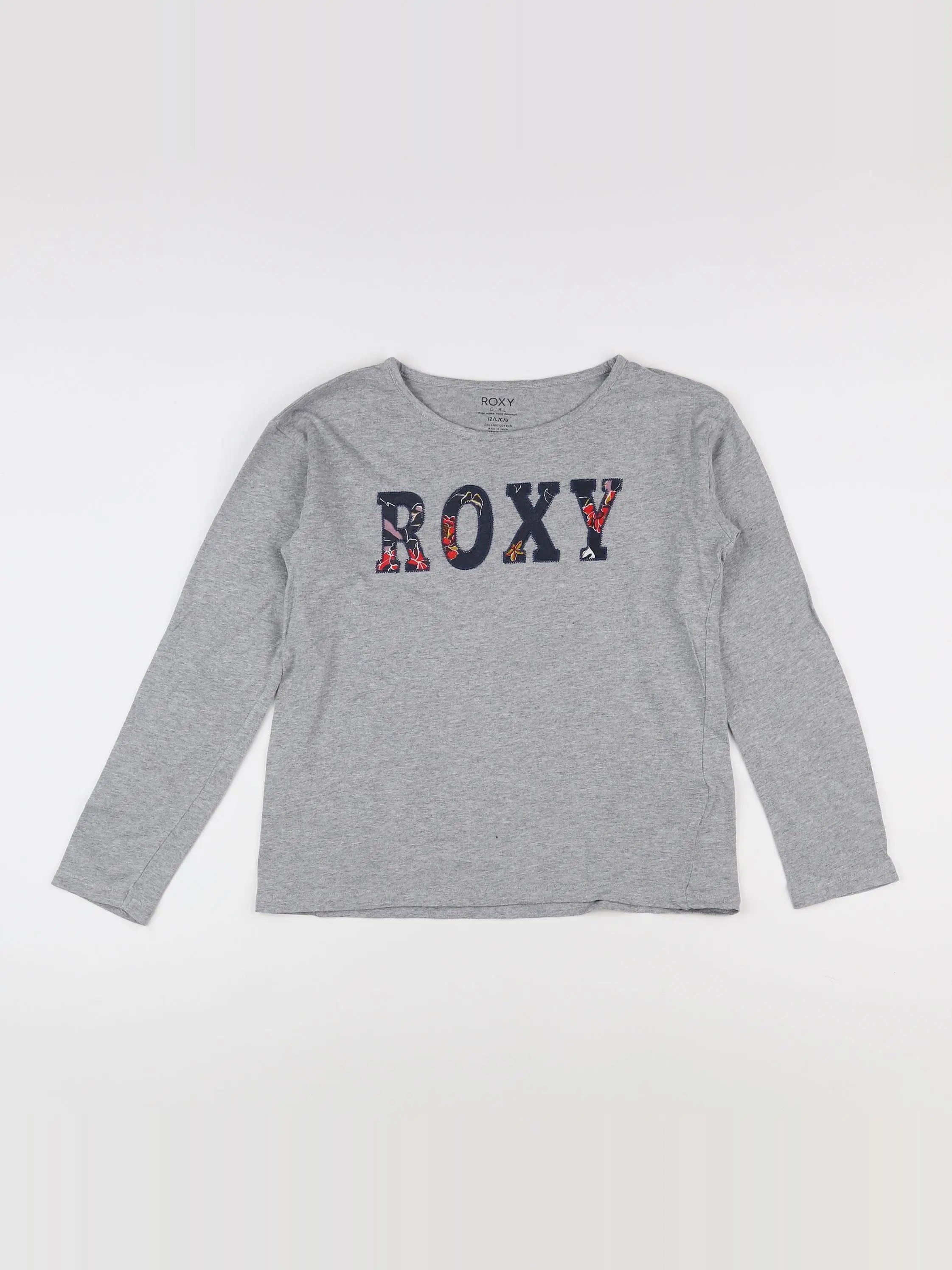 Roxy - tee-shirt gris - 12 ans
