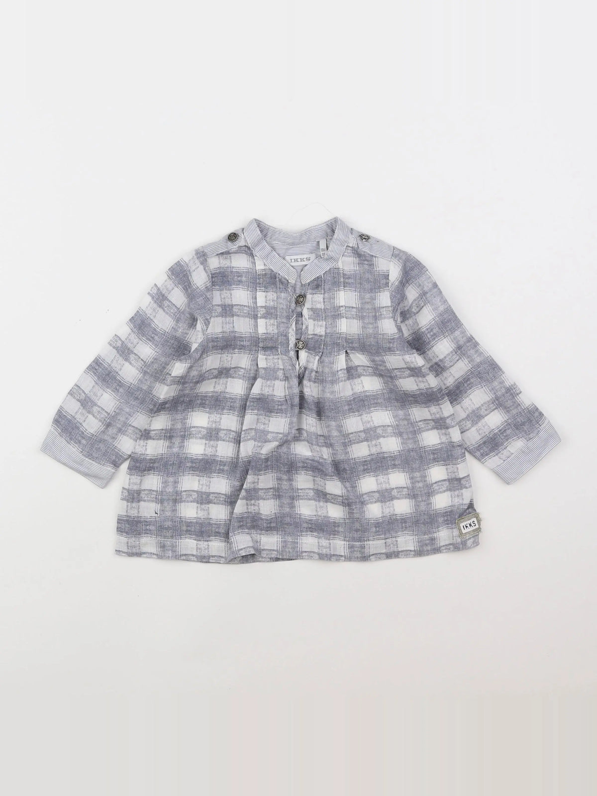 IKKS - blouse beige, gris - 18 mois