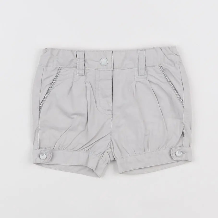 Vertbaudet - short gris - 18 mois