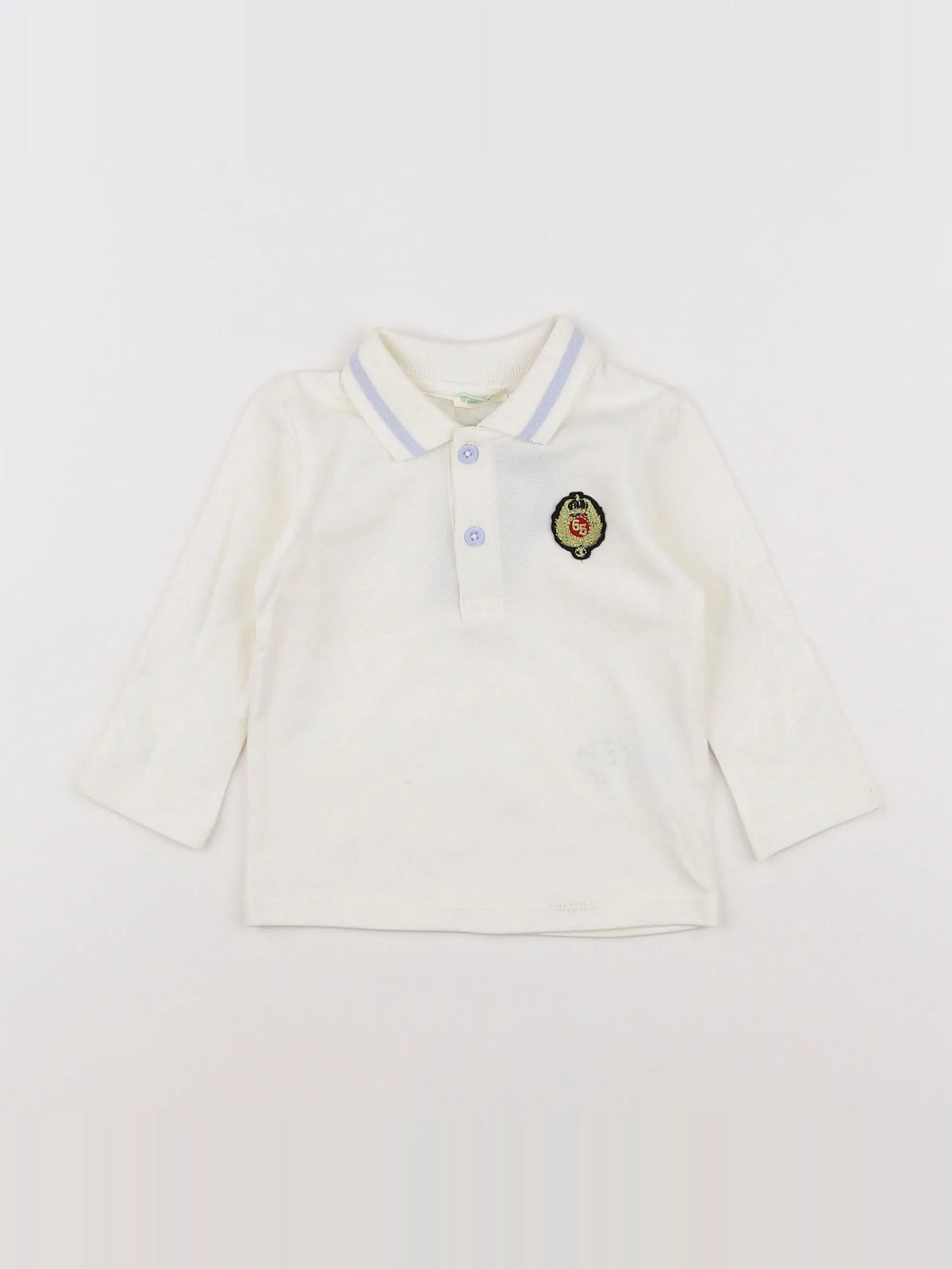 Benetton - polo beige (état neuf) - 6/9 mois