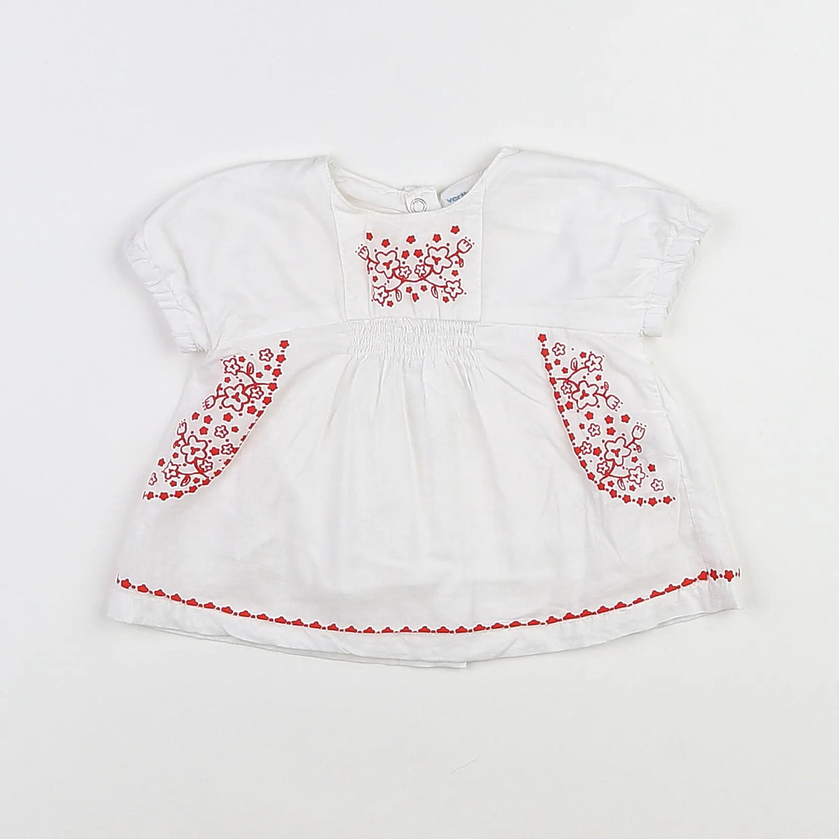 Vertbaudet - blouse blanc - 3 mois