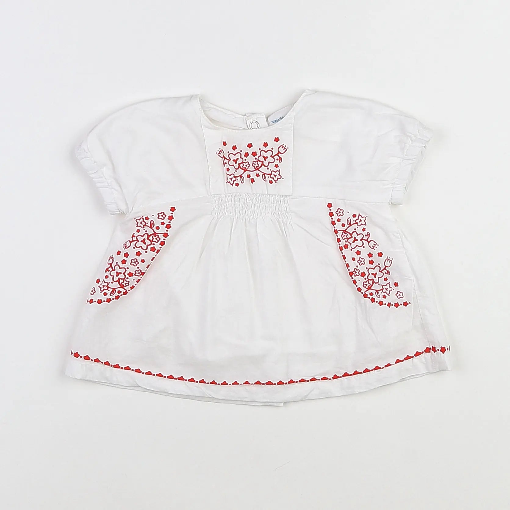 Vertbaudet - blouse blanc - 3 mois
