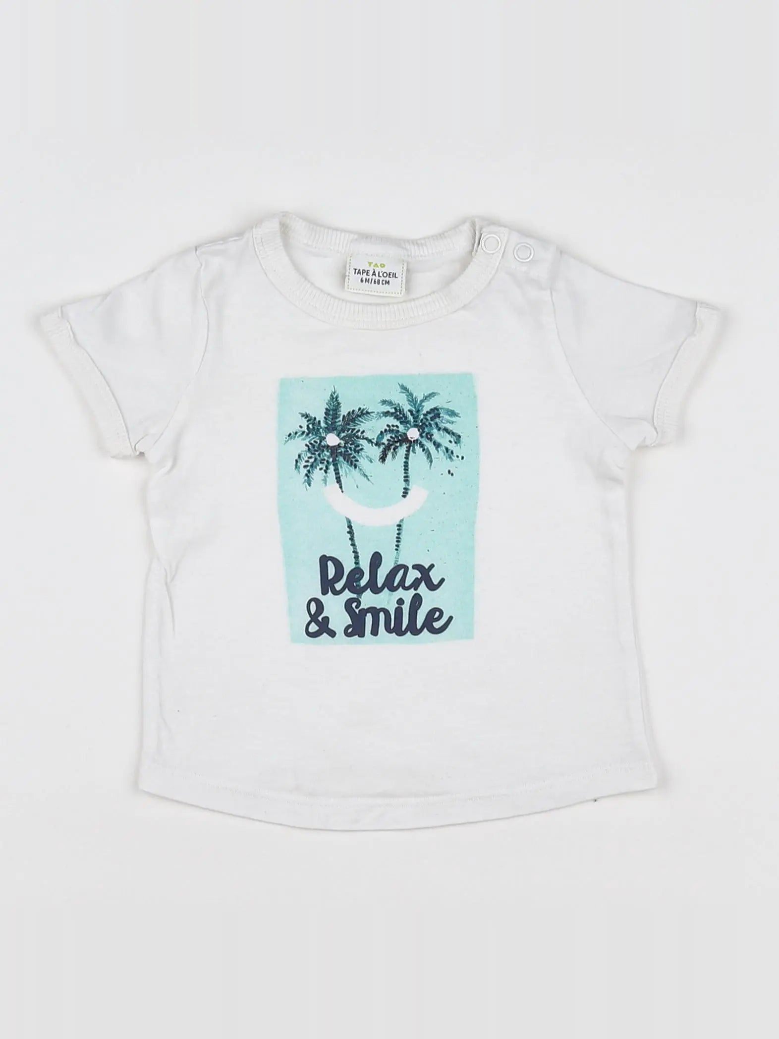 Tape à l'oeil - tee-shirt blanc - 6 mois