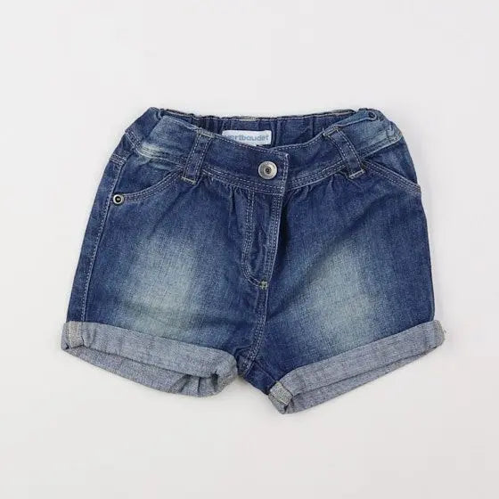 Vertbaudet - short bleu - 12 mois