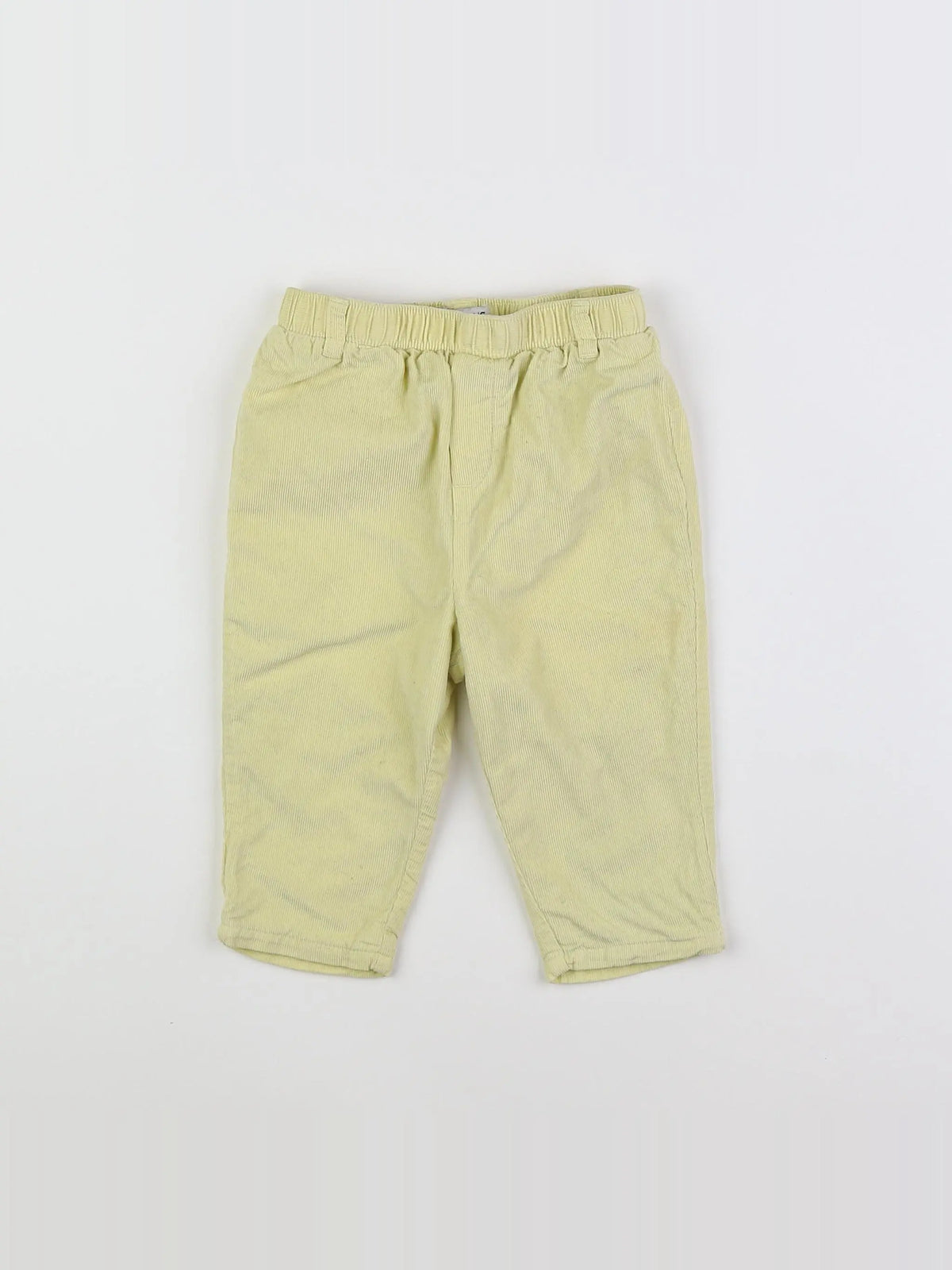 Cyrillus - pantalon doublé jaune - 12 mois