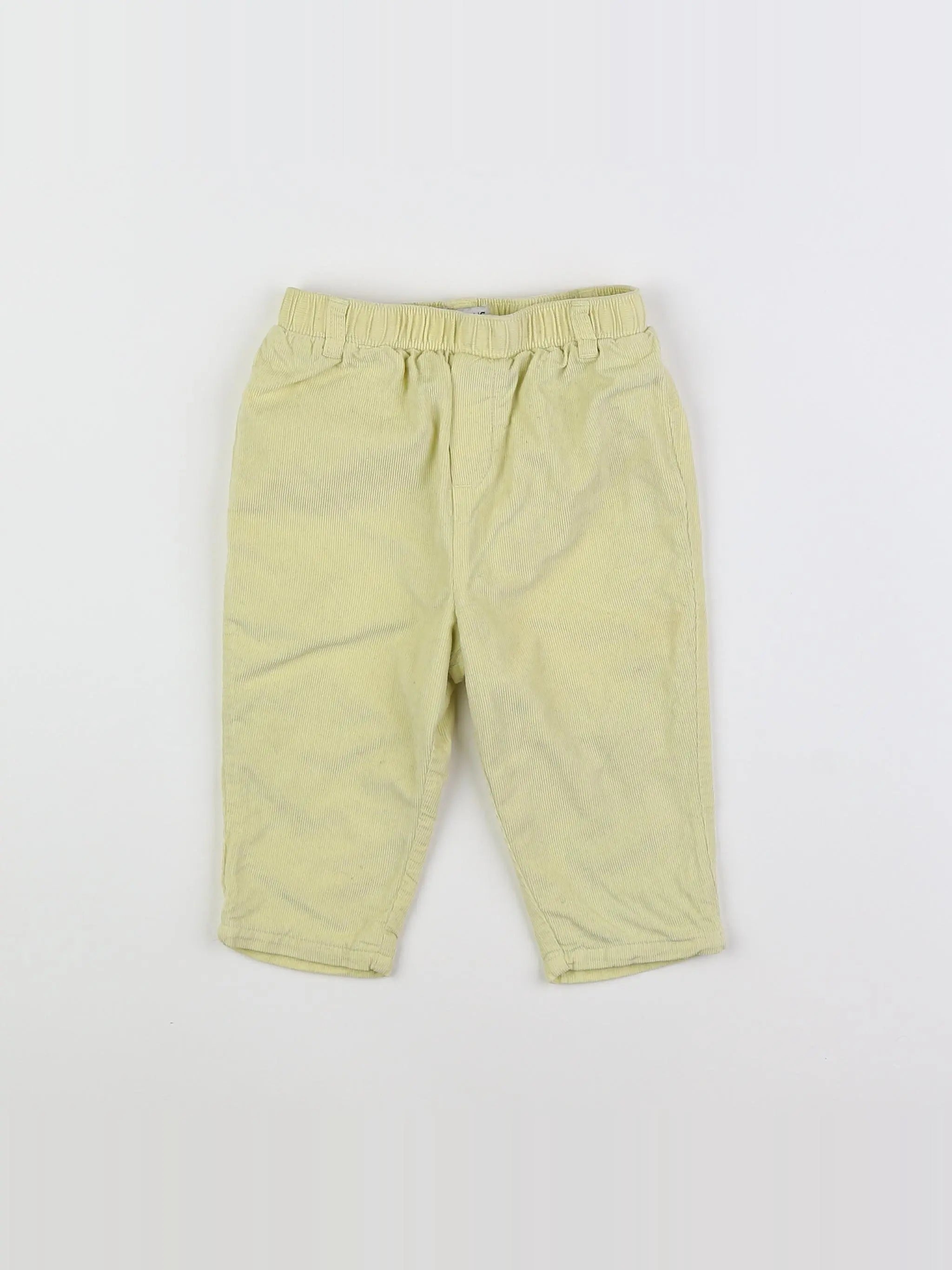 Cyrillus - pantalon doublé jaune - 12 mois