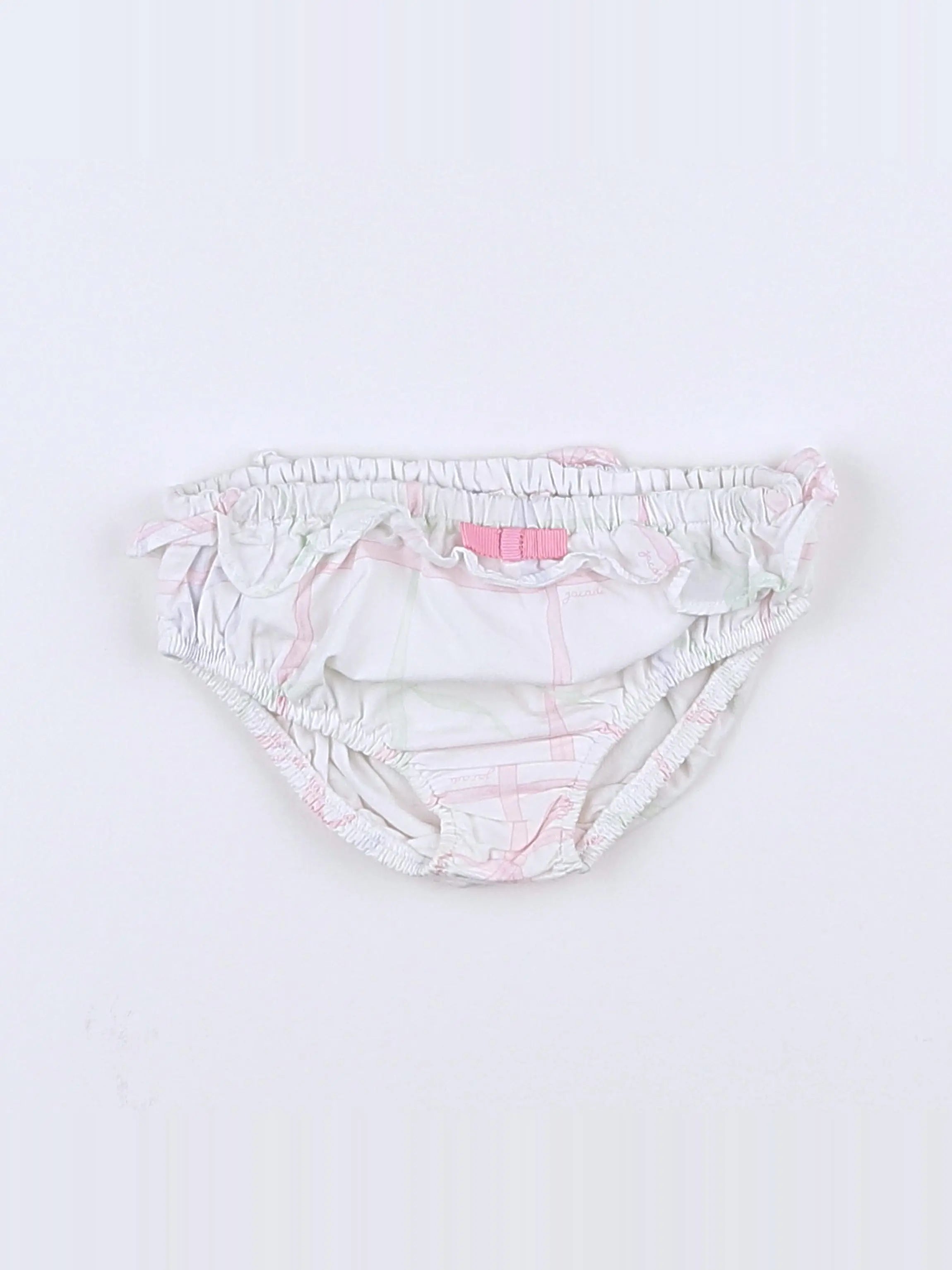 Jacadi - bloomer blanc, rose, vert - 18 mois