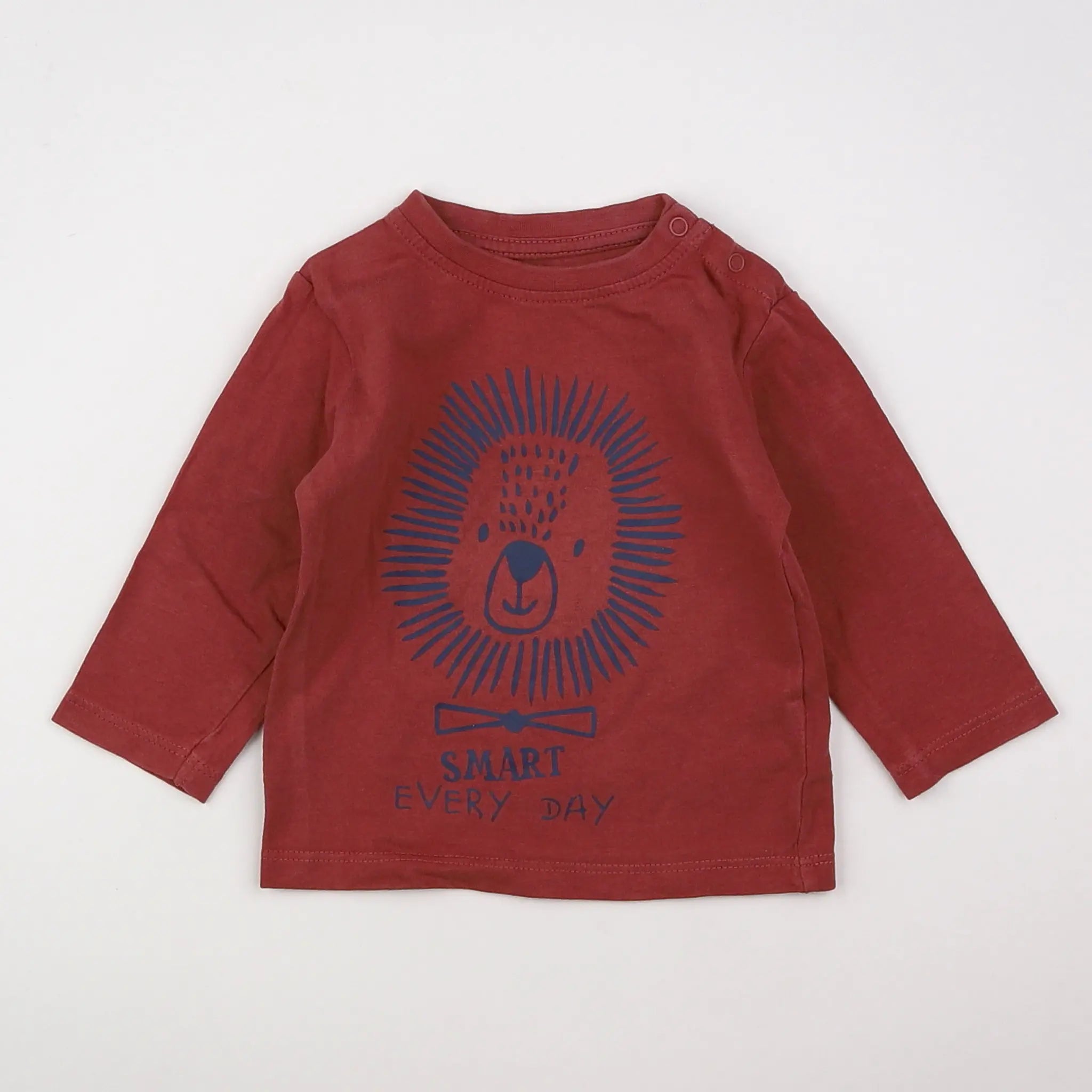 Vertbaudet - tee-shirt rouge - 3 mois