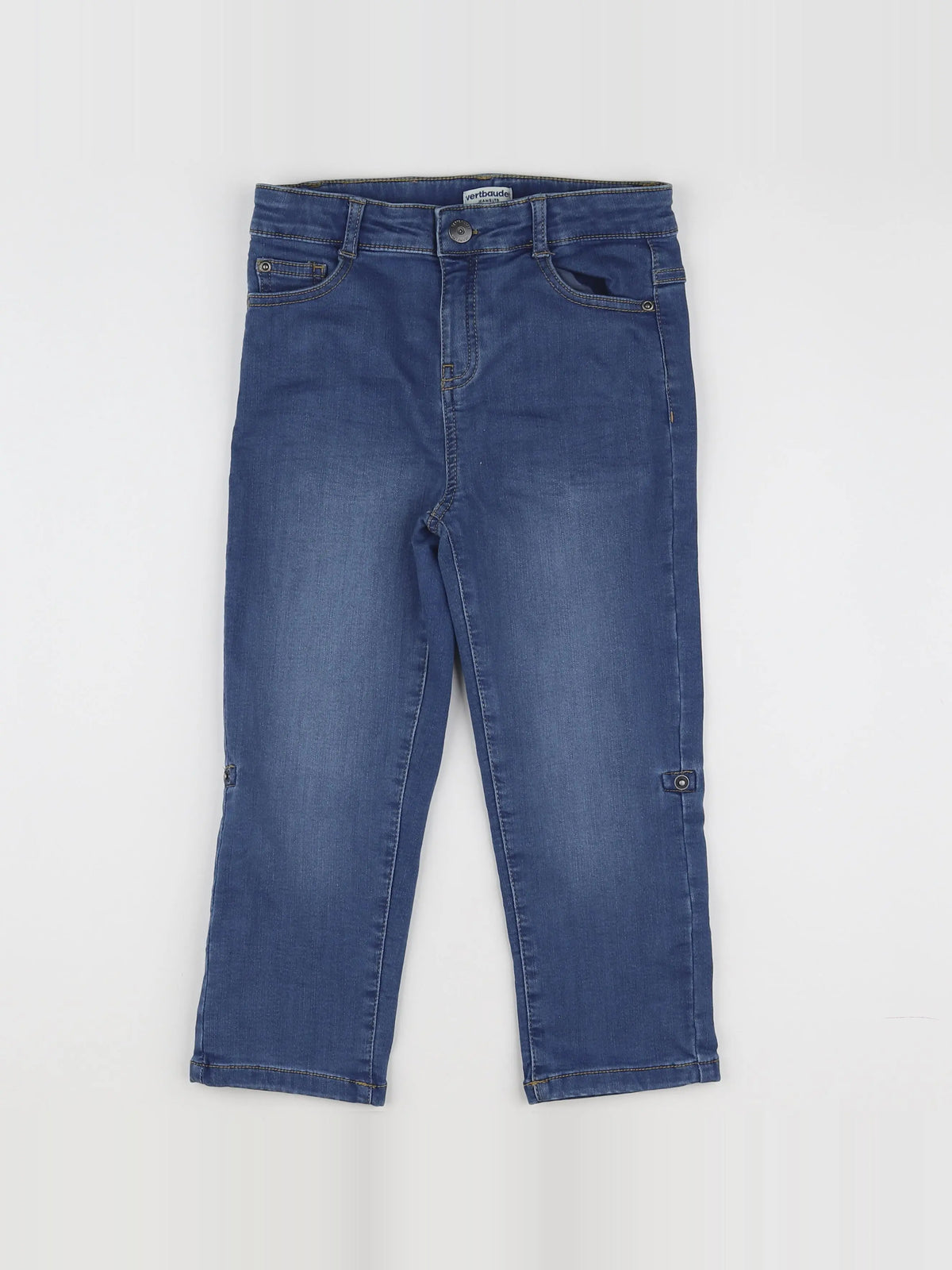 Vertbaudet - pantacourt bleu - 9 ans