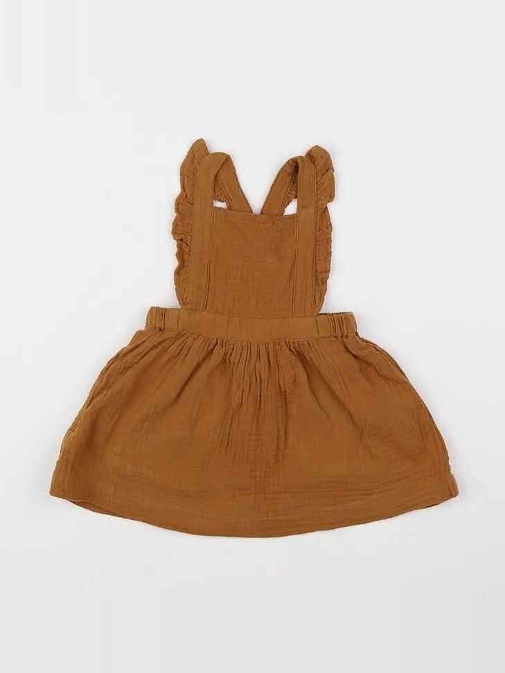 Vertbaudet - robe marron - 18 mois