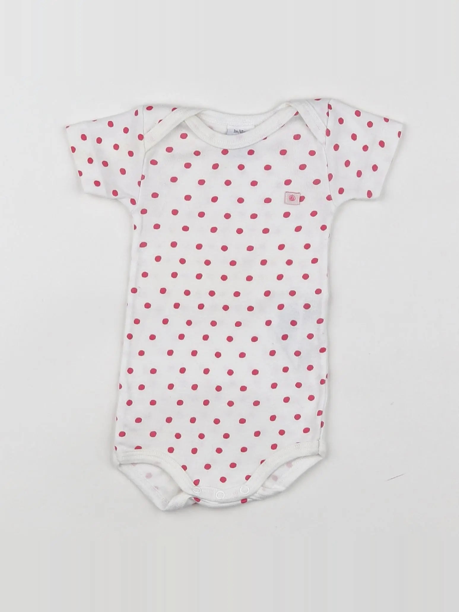 Petit Bateau - body rose - 3 mois