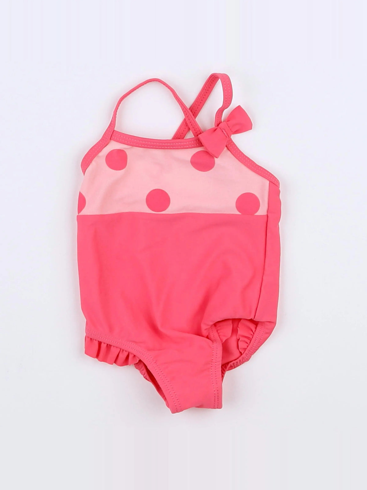 Vertbaudet - maillot de bain rose - 3 mois