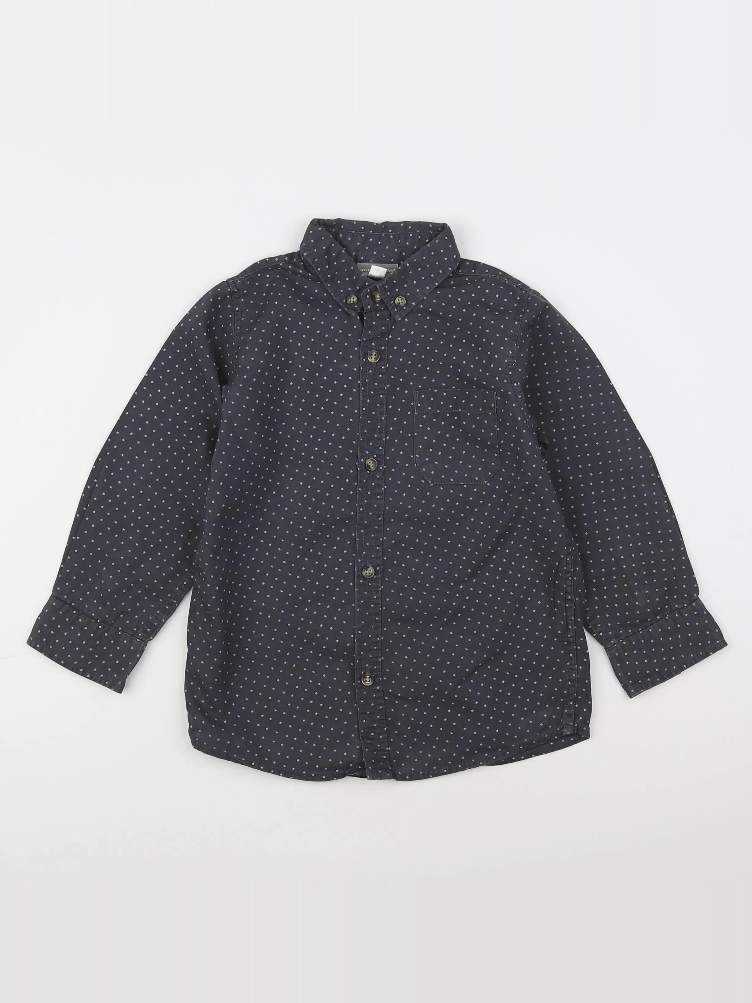 Vertbaudet - chemise gris - 4 ans