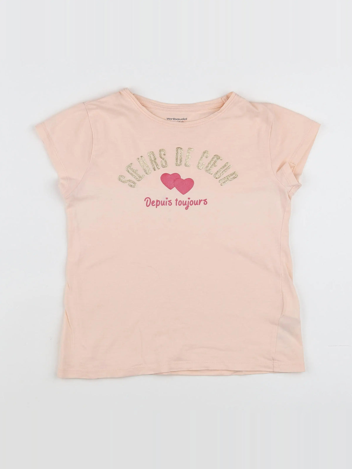 Vertbaudet - tee-shirt rose - 8 ans