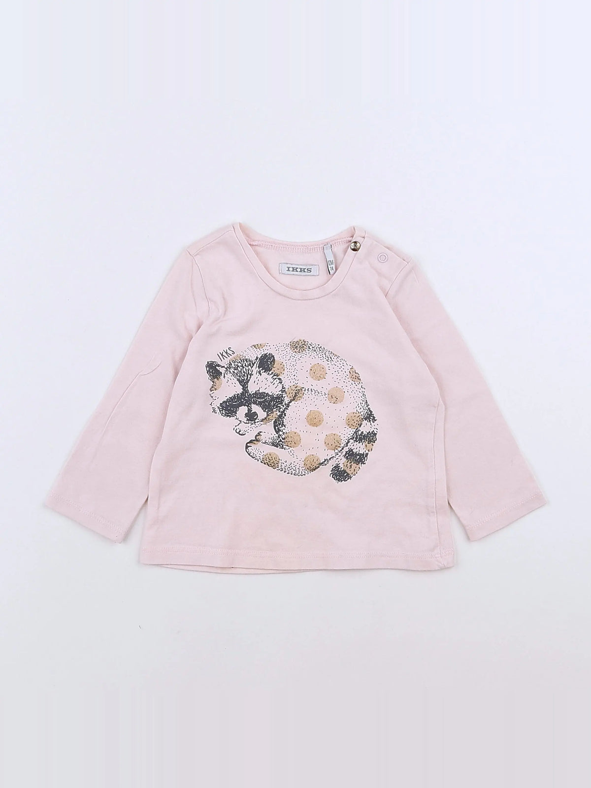 IKKS - tee-shirt rose - 12 mois