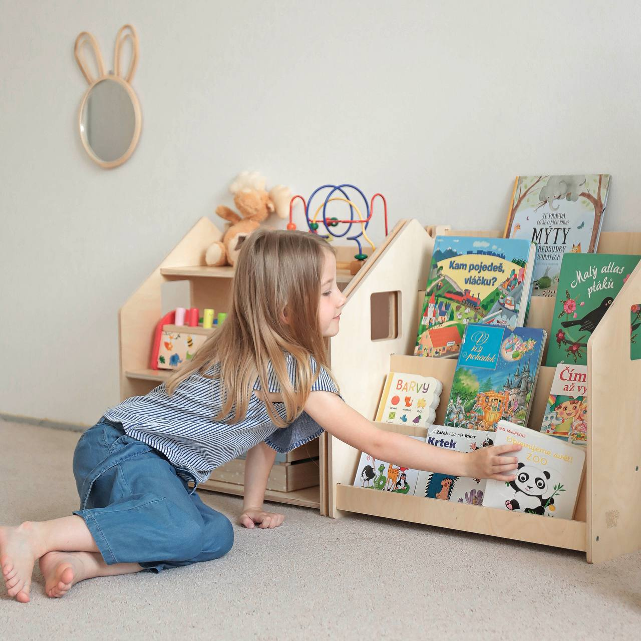 Ensemble - Bibliothèque enfant + Étagère à jouets - édition limitée