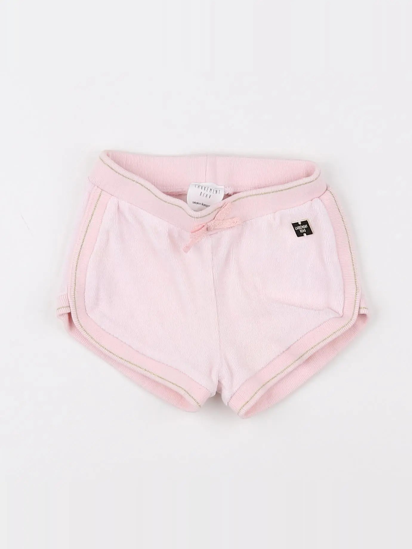 Carrément Beau - short rose, or - 9 mois