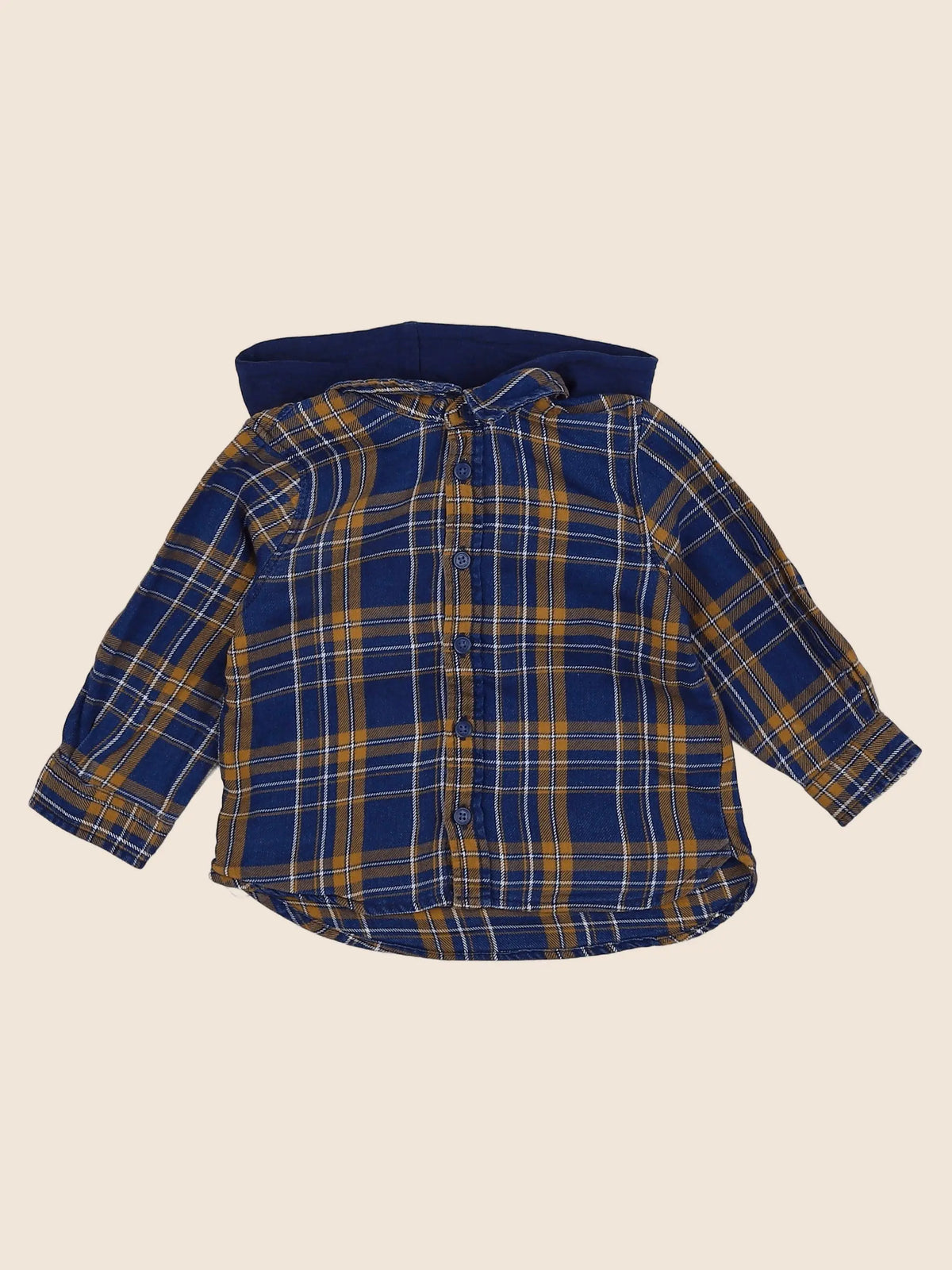 Tape à l'oeil - chemise bleu, jaune - 18 mois