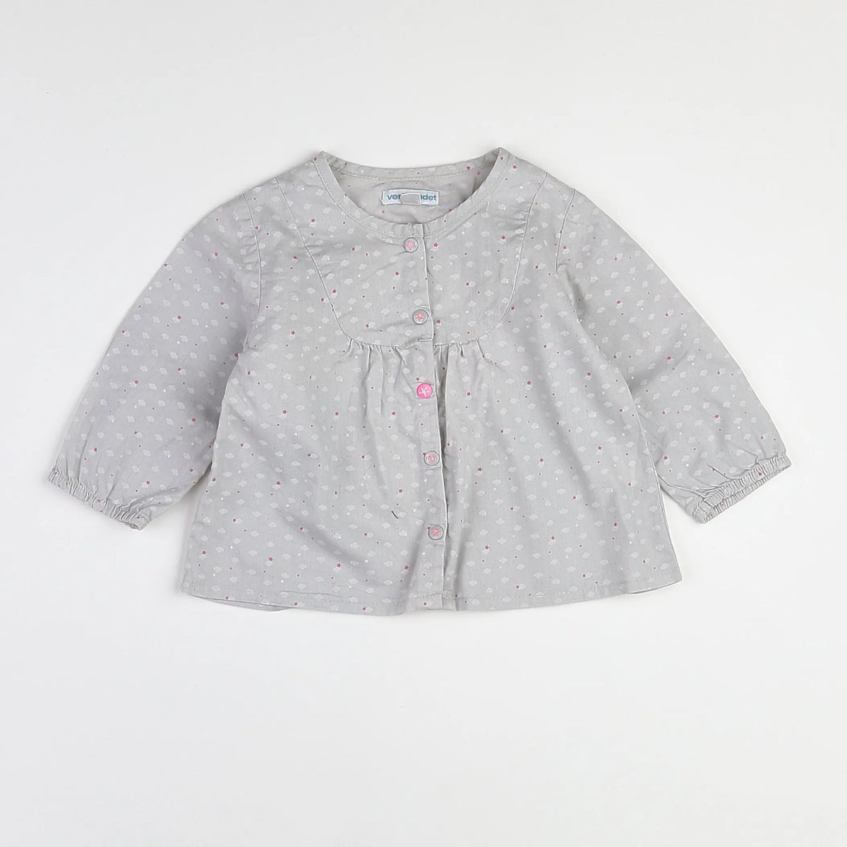 Vertbaudet - blouse gris - 12 mois
