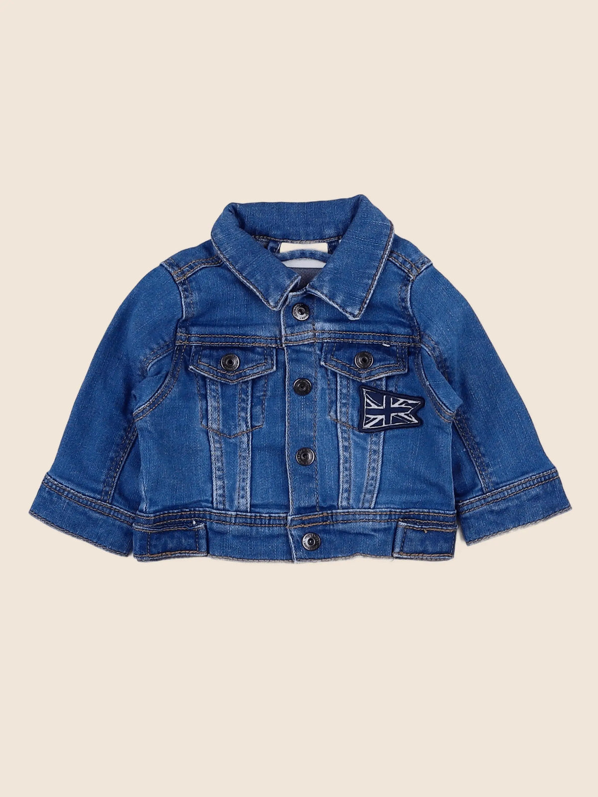 Vertbaudet - veste bleu - 3 mois
