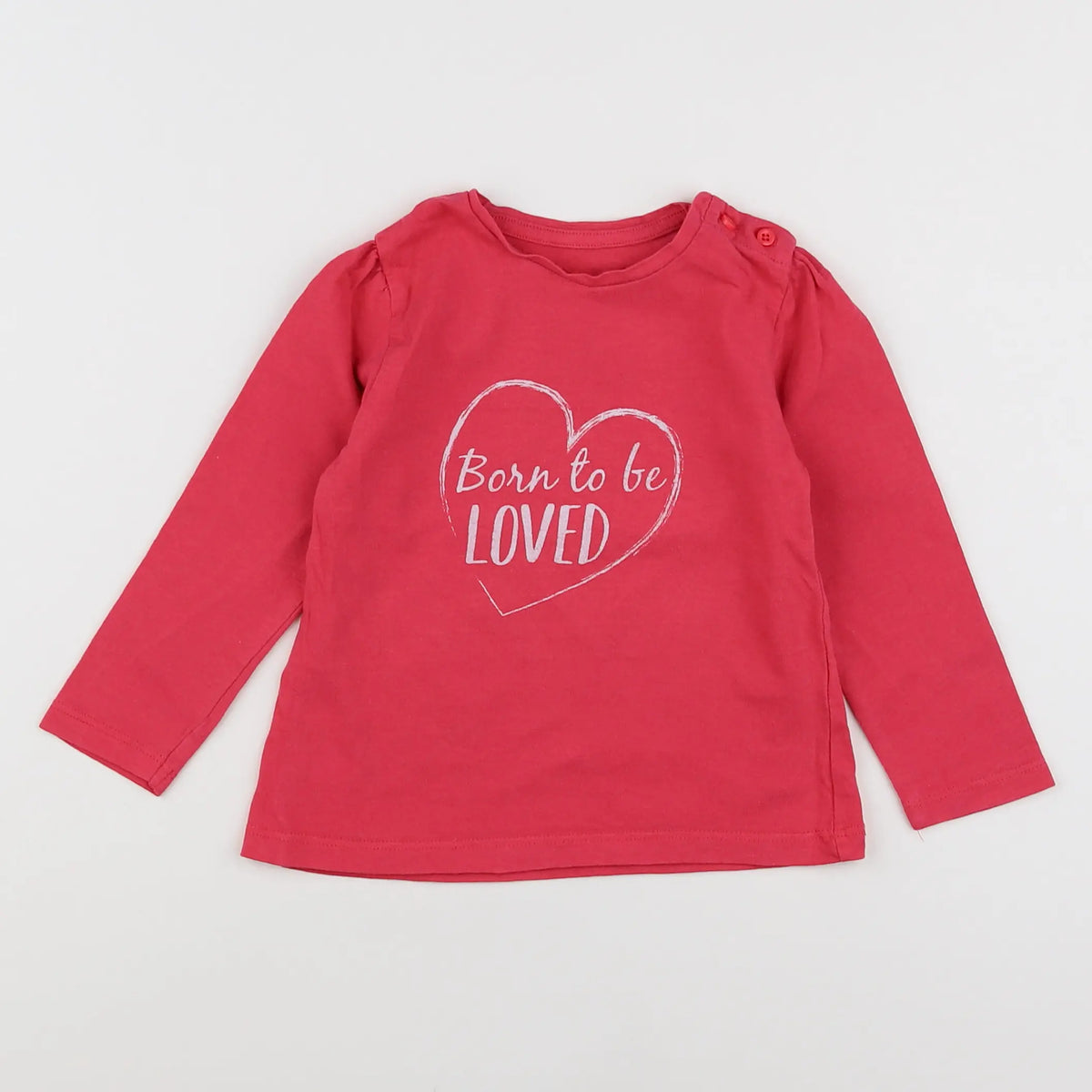 Vertbaudet - tee-shirt rose - 18 mois
