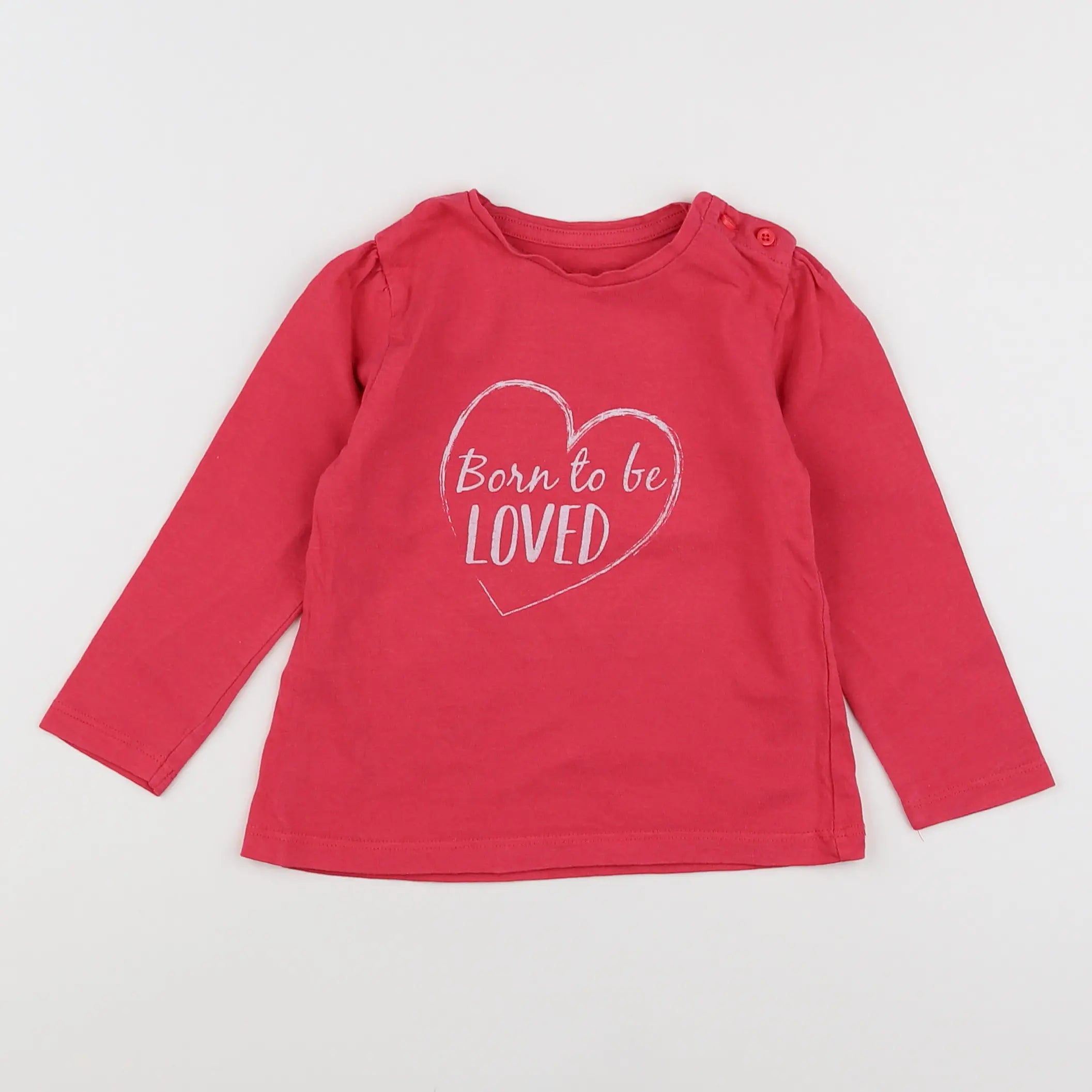Vertbaudet - tee-shirt rose - 18 mois