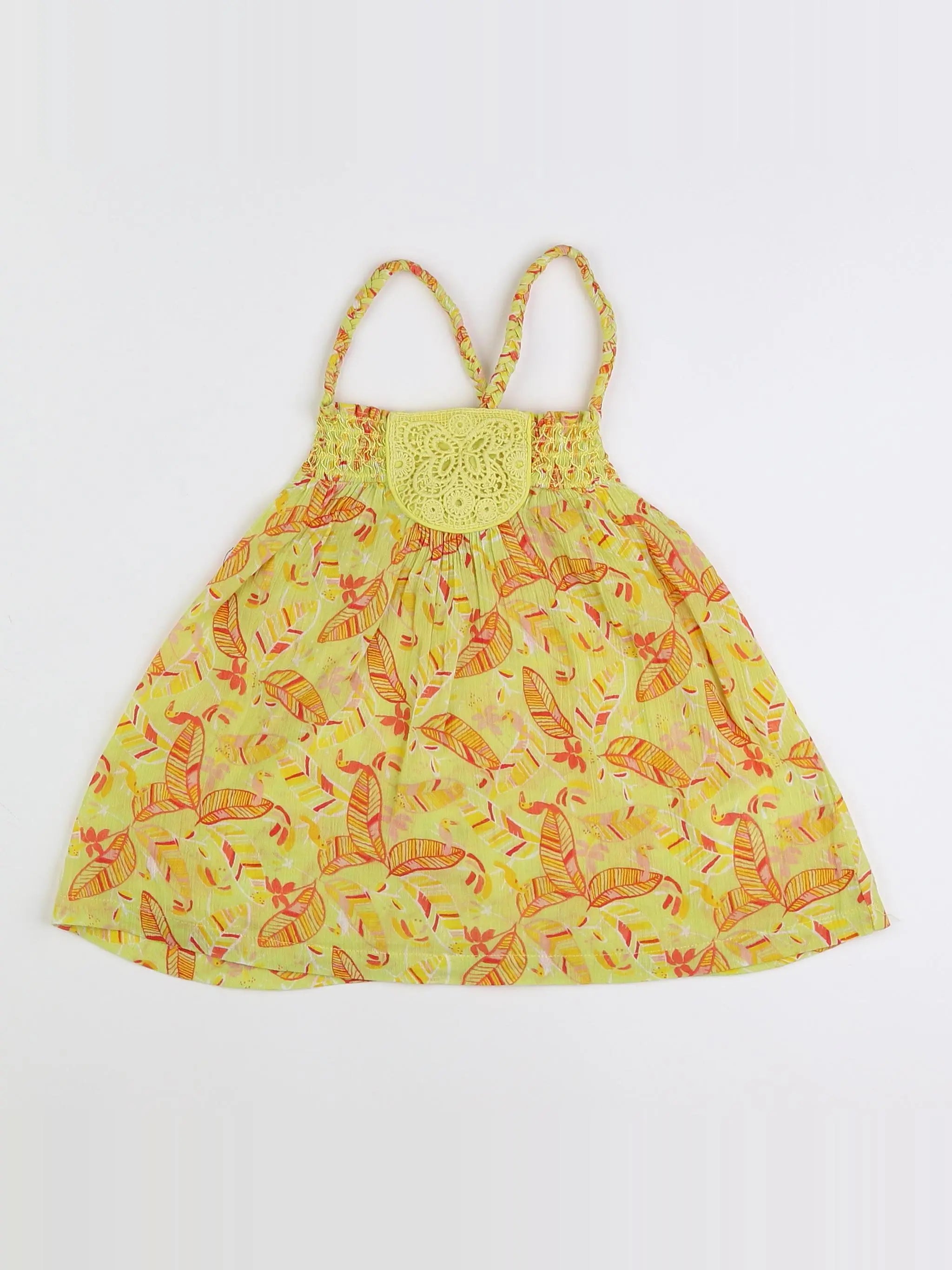 Vertbaudet - blouse jaune - 5 ans