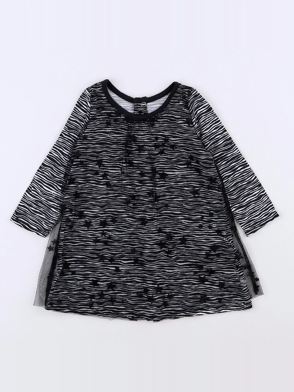 IKKS - robe blanc, noir - 6 mois