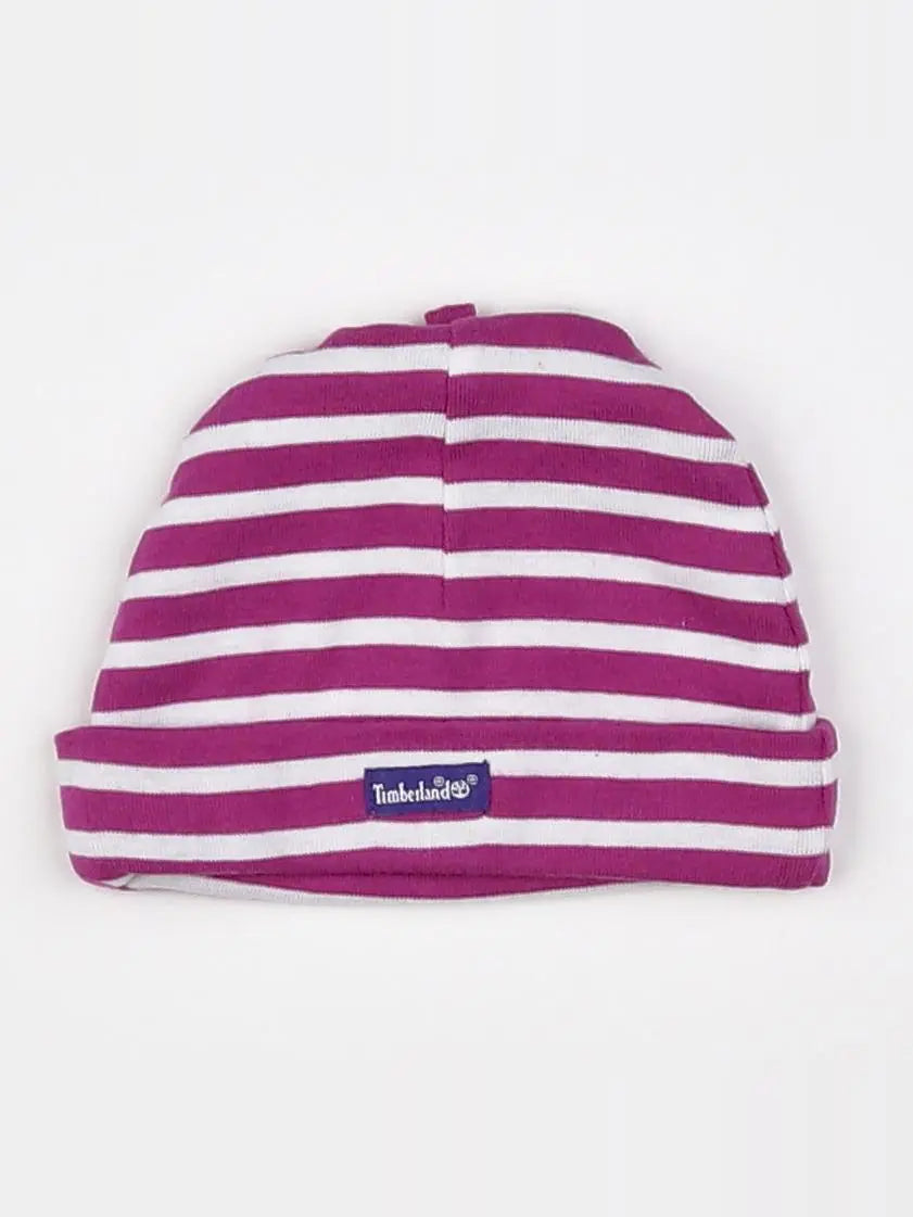 Timberland - bonnet blanc, rose - 3 mois