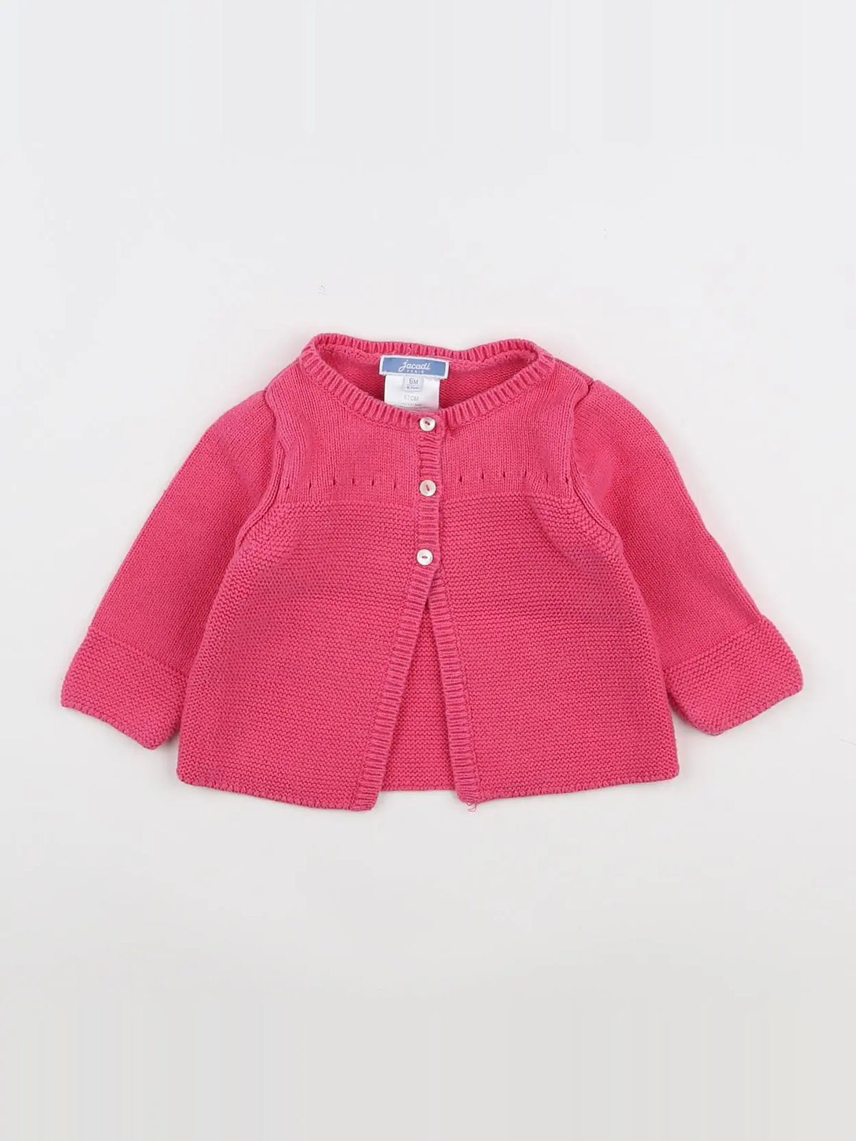 Jacadi - gilet rose - 6 mois