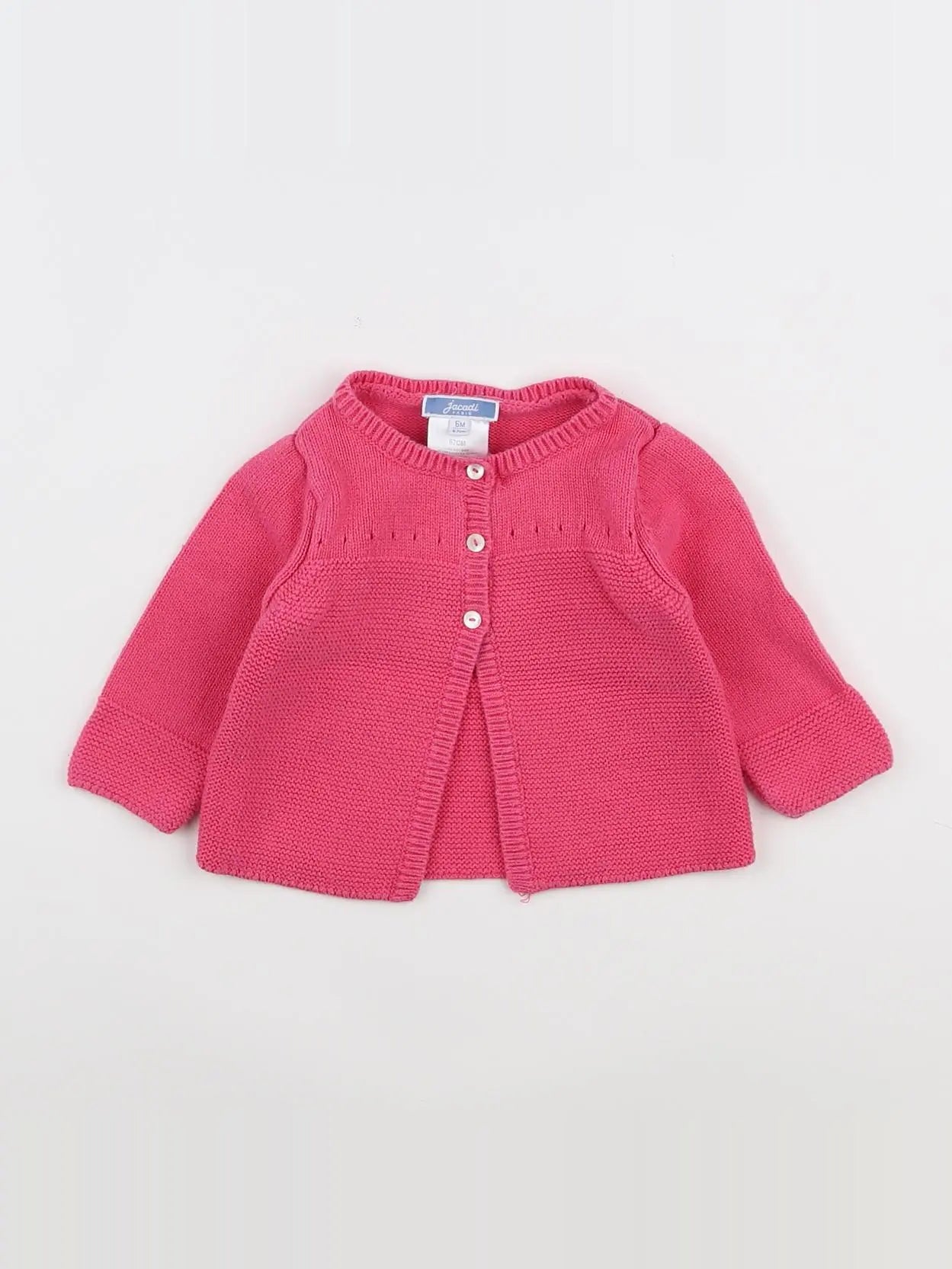 Jacadi - gilet rose - 6 mois